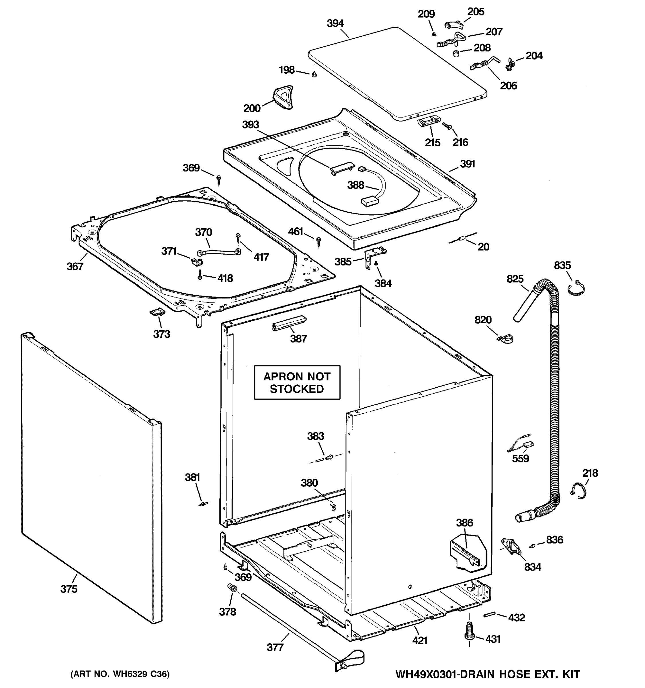 CABINET, COVER & FRONT PANEL