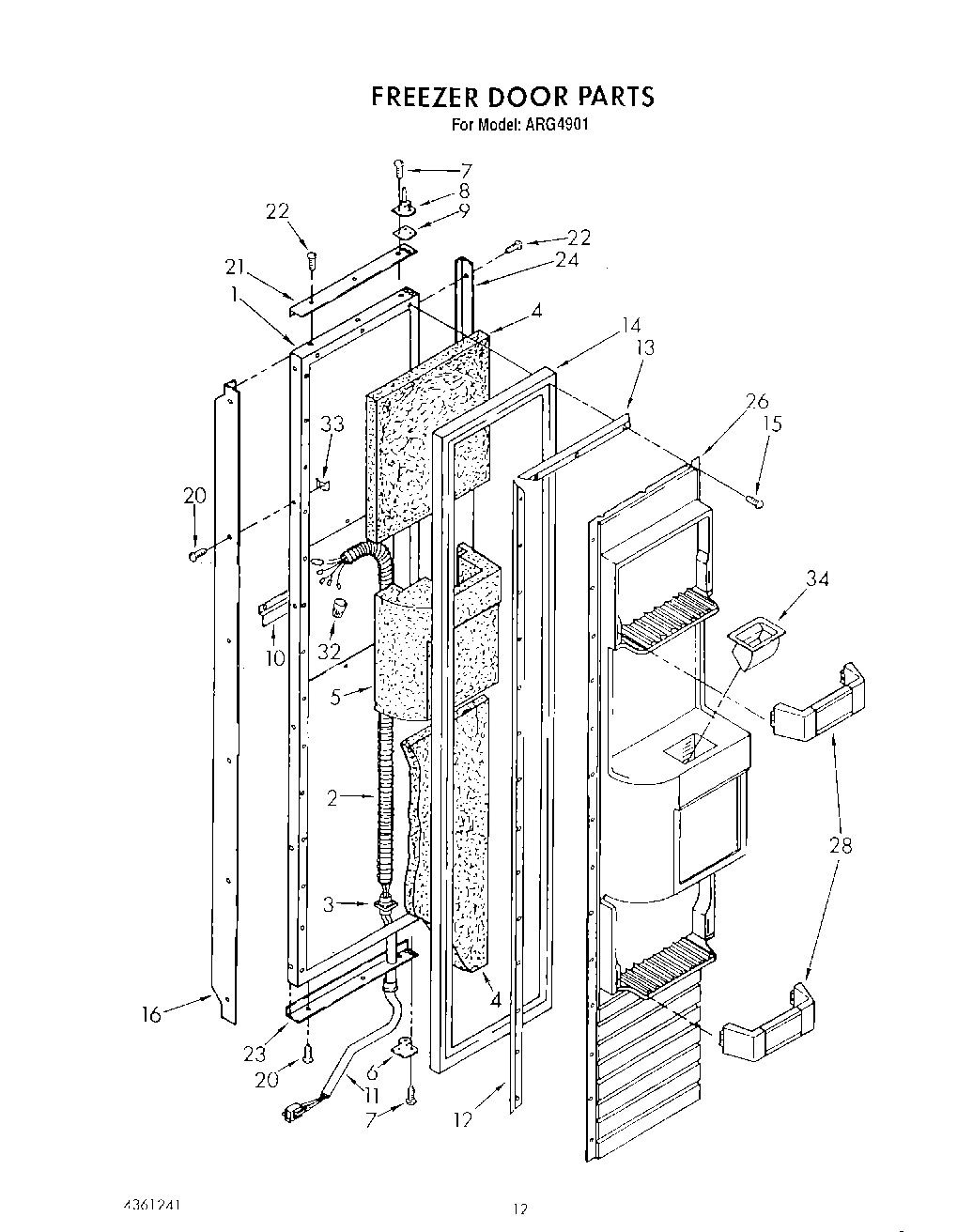 12 - FREEZER DOOR