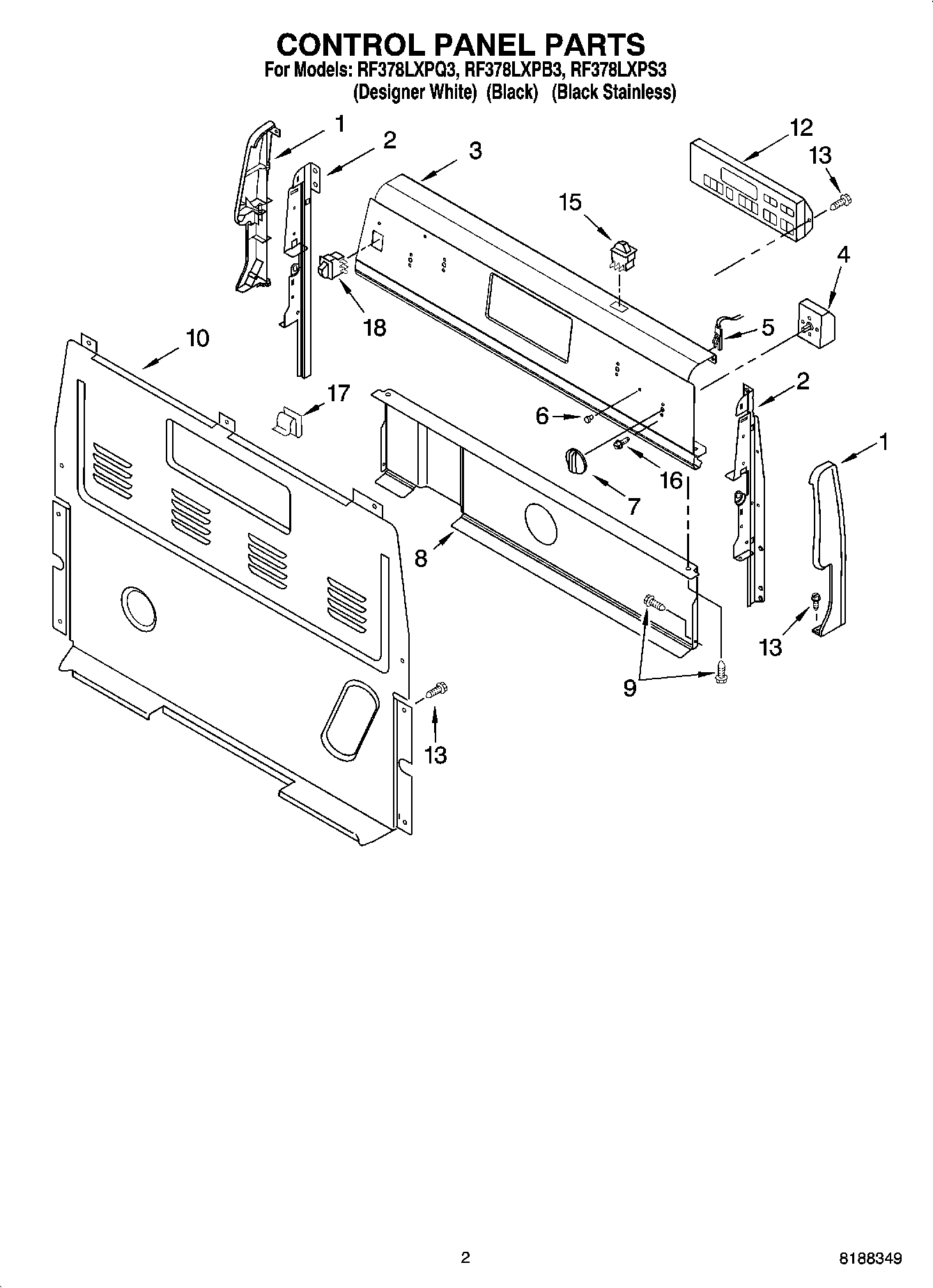 02 - CONTROL PANEL PARTS