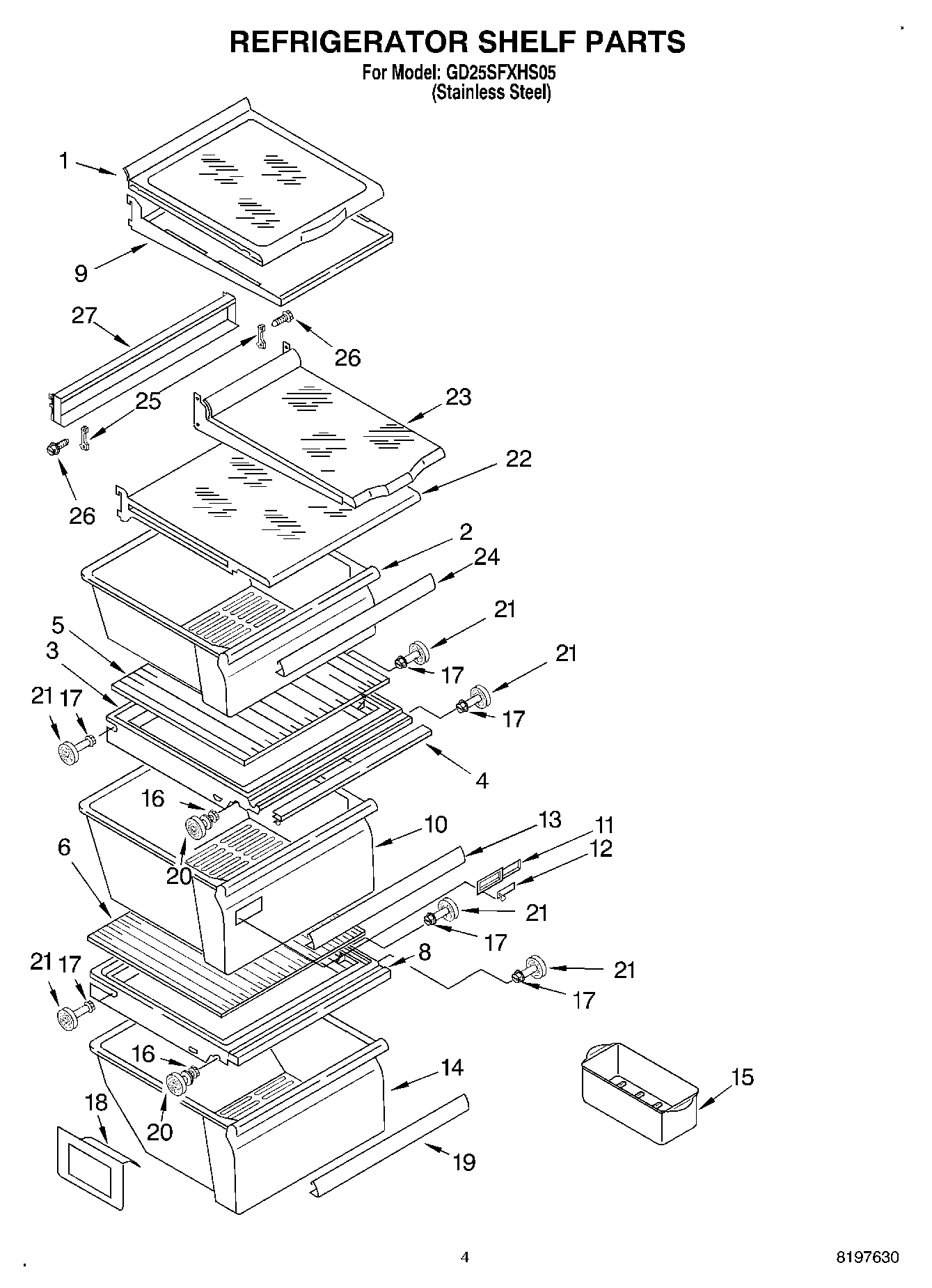 03 - REFRIGERATOR SHELF