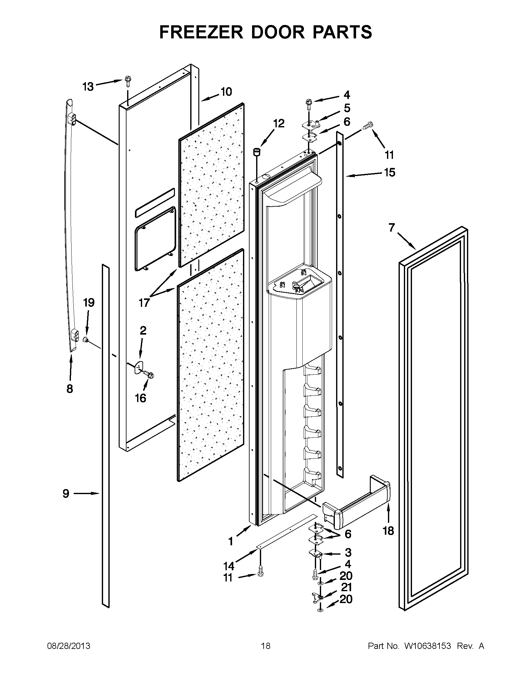 10 - FREEZER DOOR PARTS