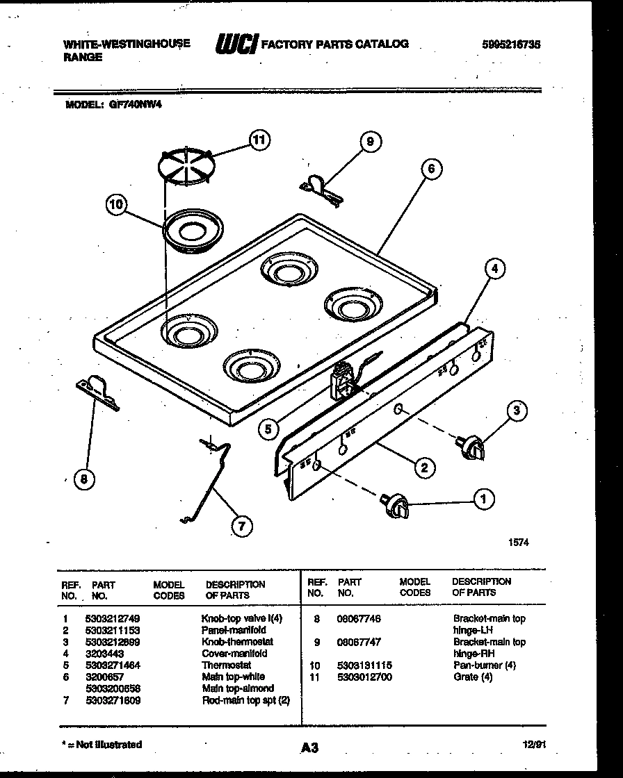 03 - COOKTOP PARTS