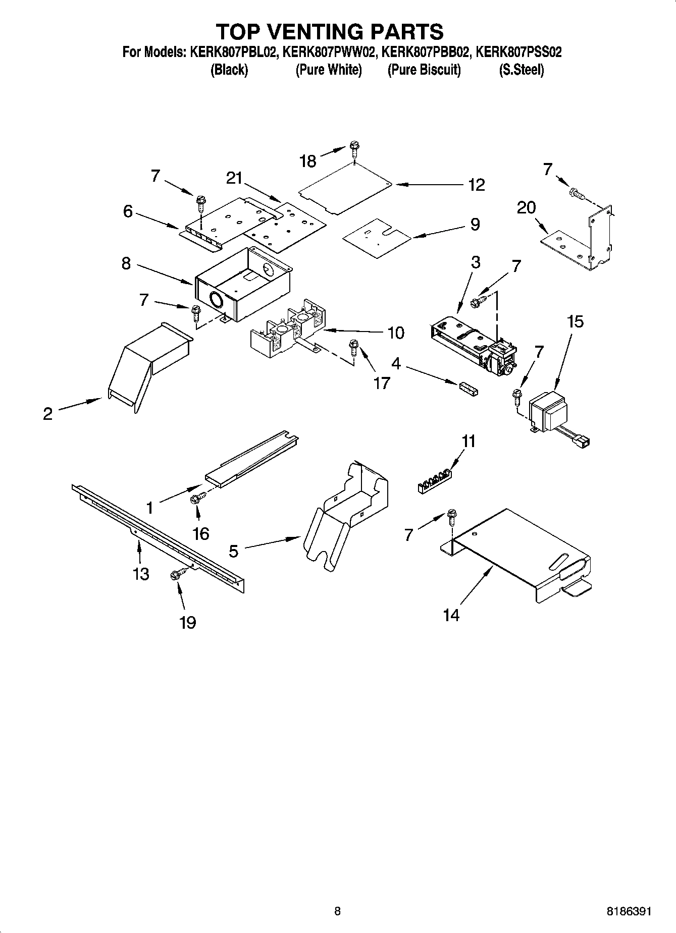 06 - TOP VENTING PARTS, OPTIONAL PARTS