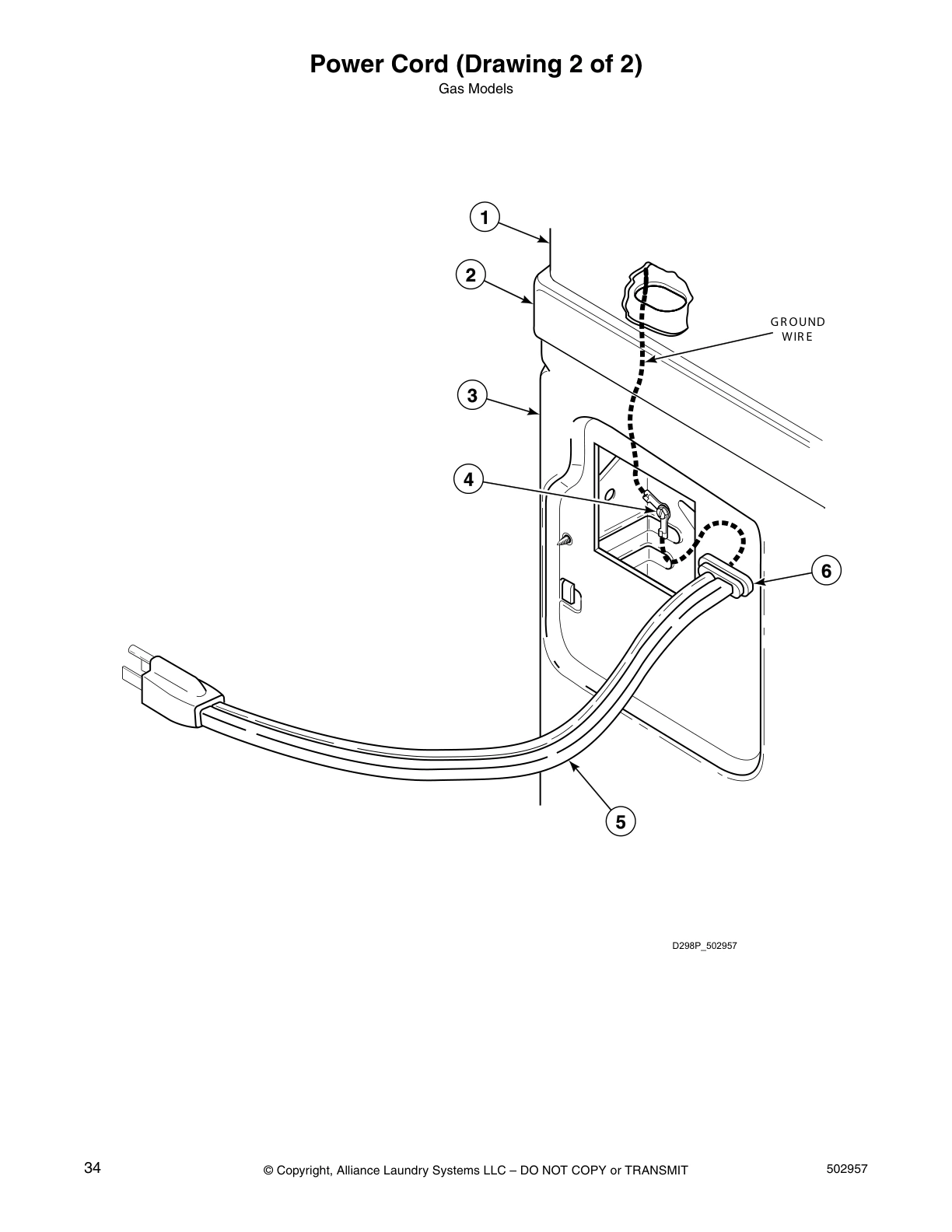 Power Cord (Drawing 2 of 2)