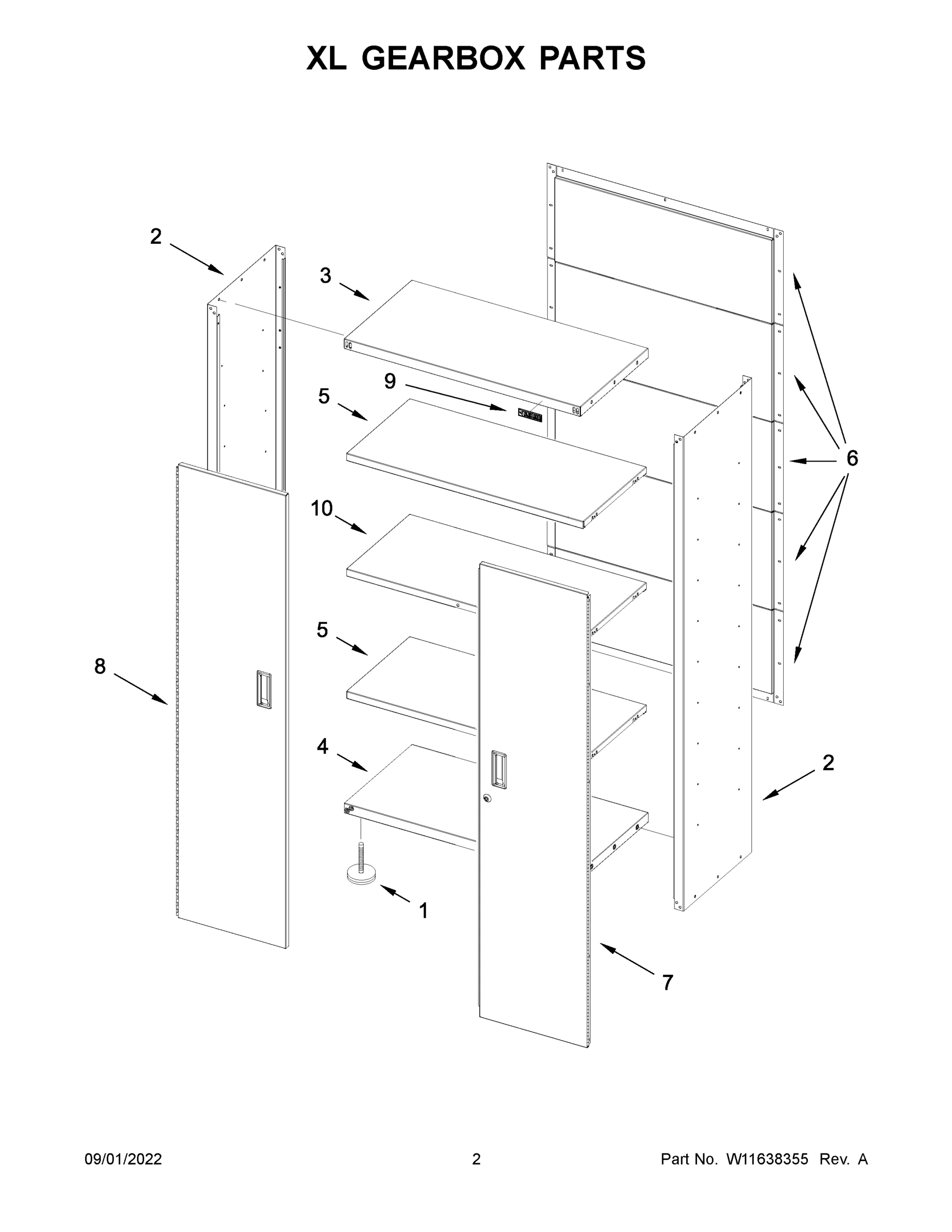 02 - XL GEARBOX PARTS