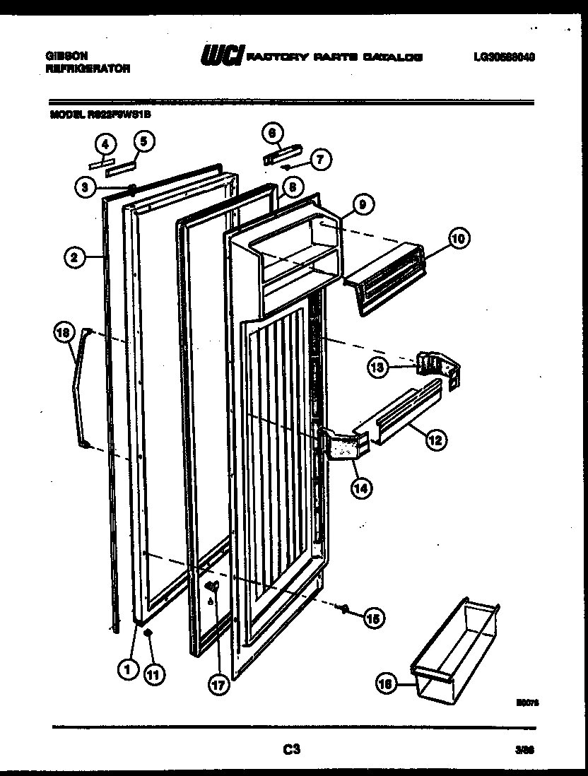03 - REFRIGERATOR DOOR PARTS