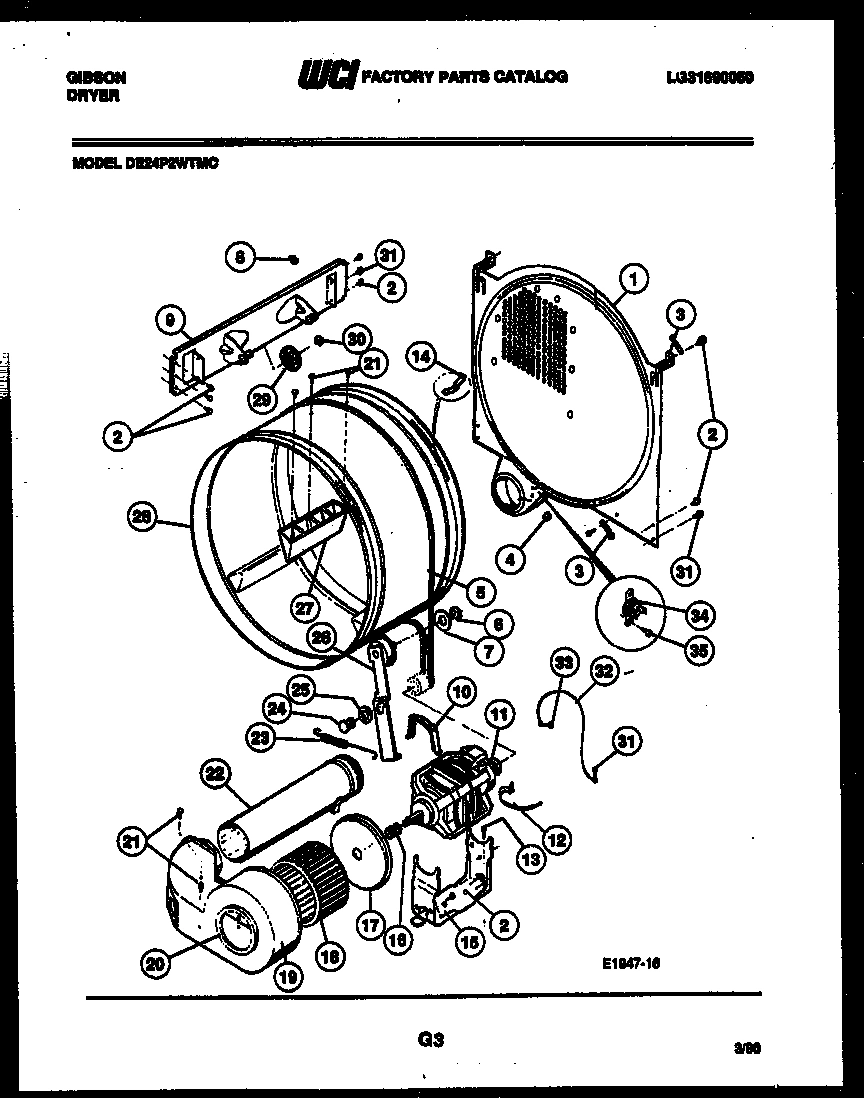 04 - DRUM AND BLOWER PARTS