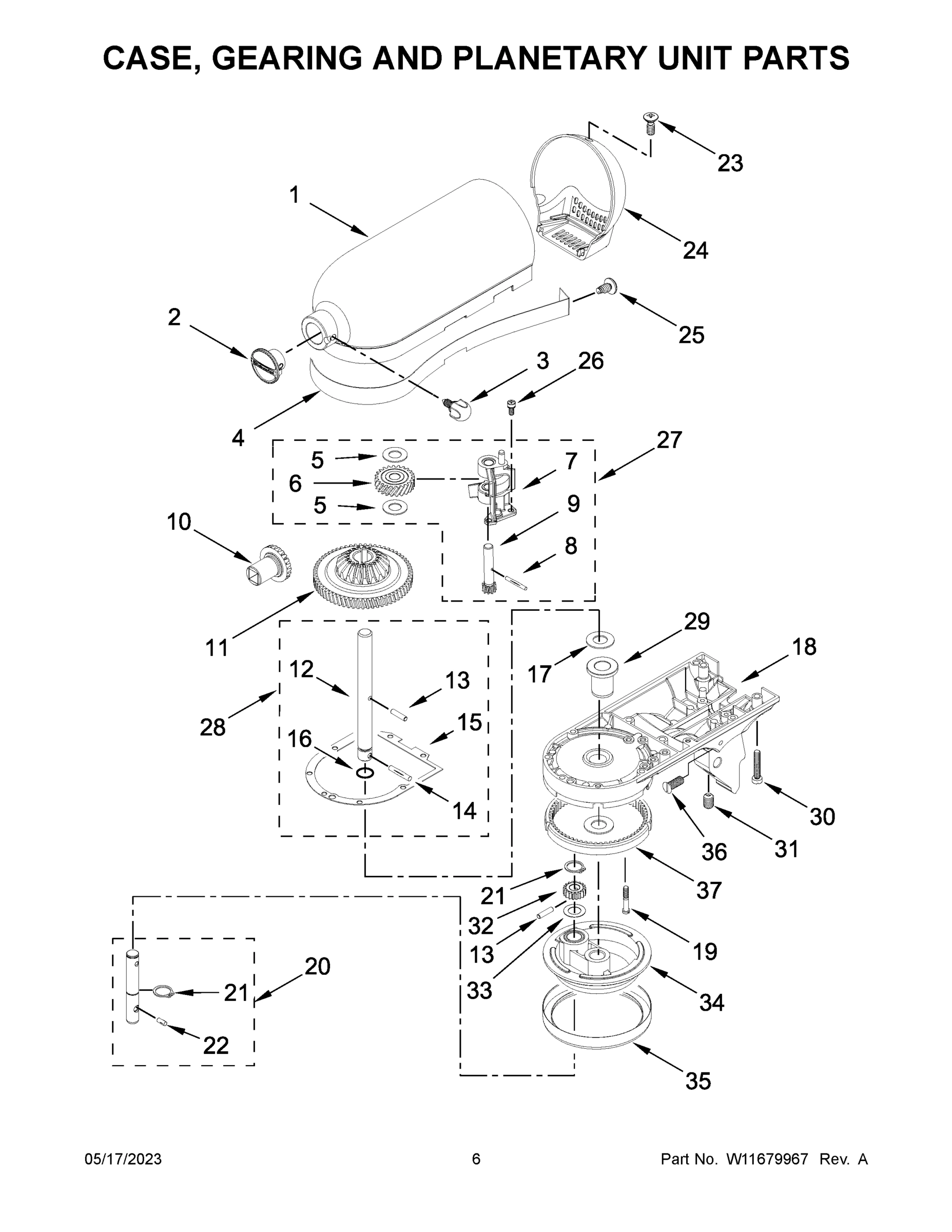 04 - CASE, GEARING AND PLANETARY UNIT PARTS