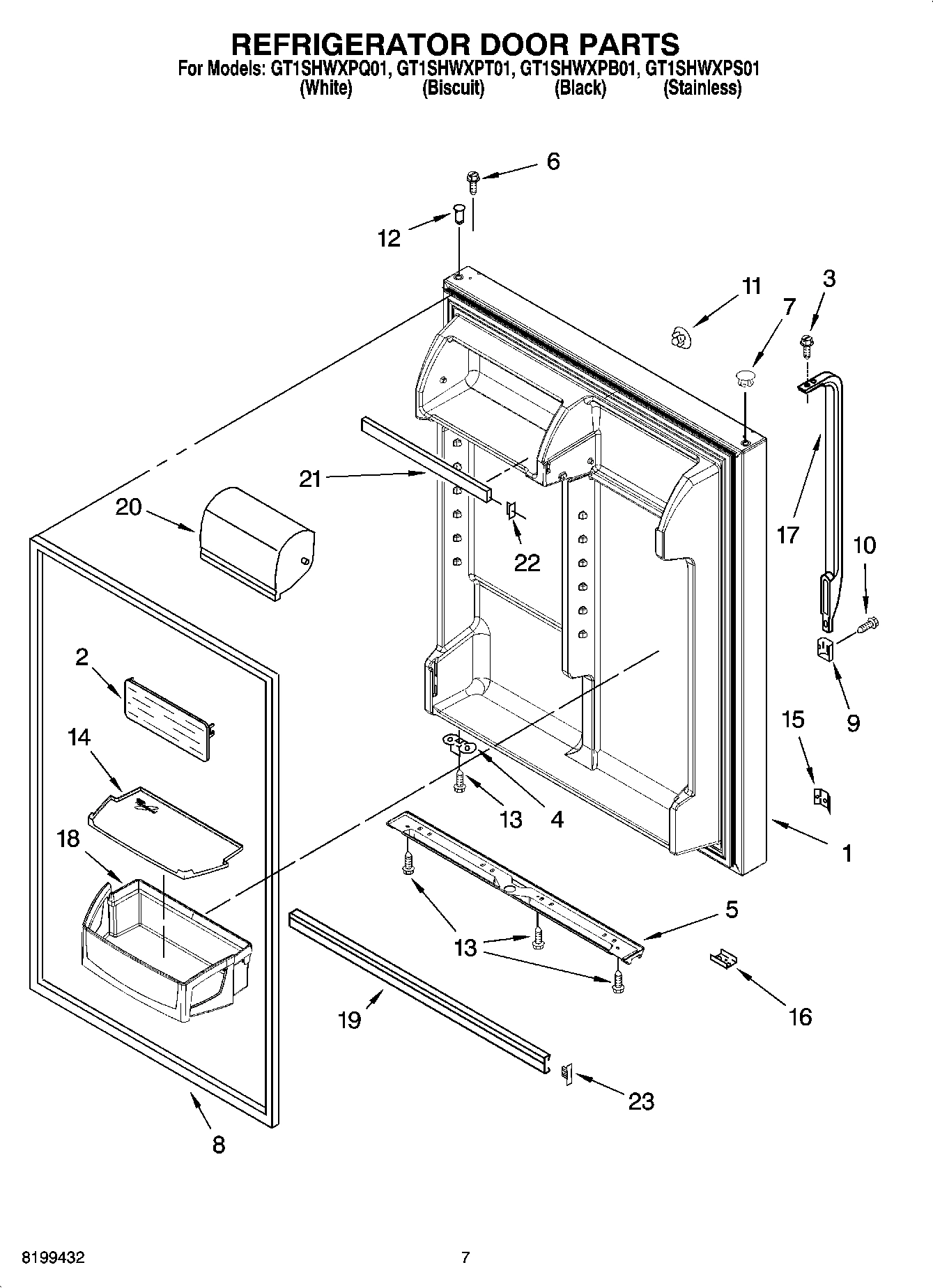 04 - REFRIGERATOR DOOR PARTS