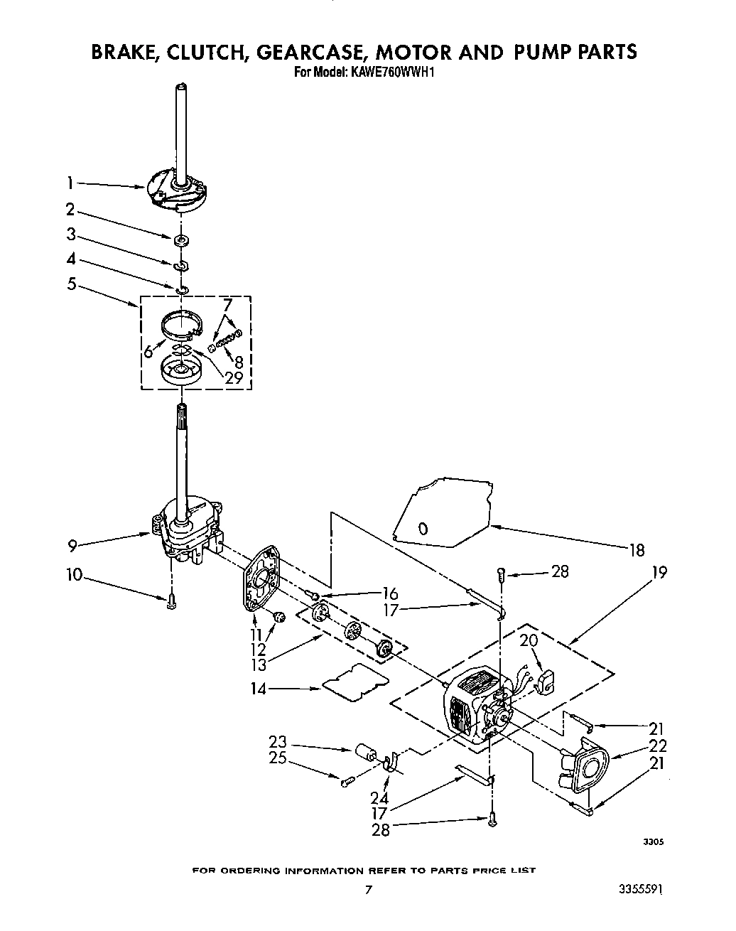 05 - BRAKE, CLUTCH, GEARCASE, MOTOR & PUMP