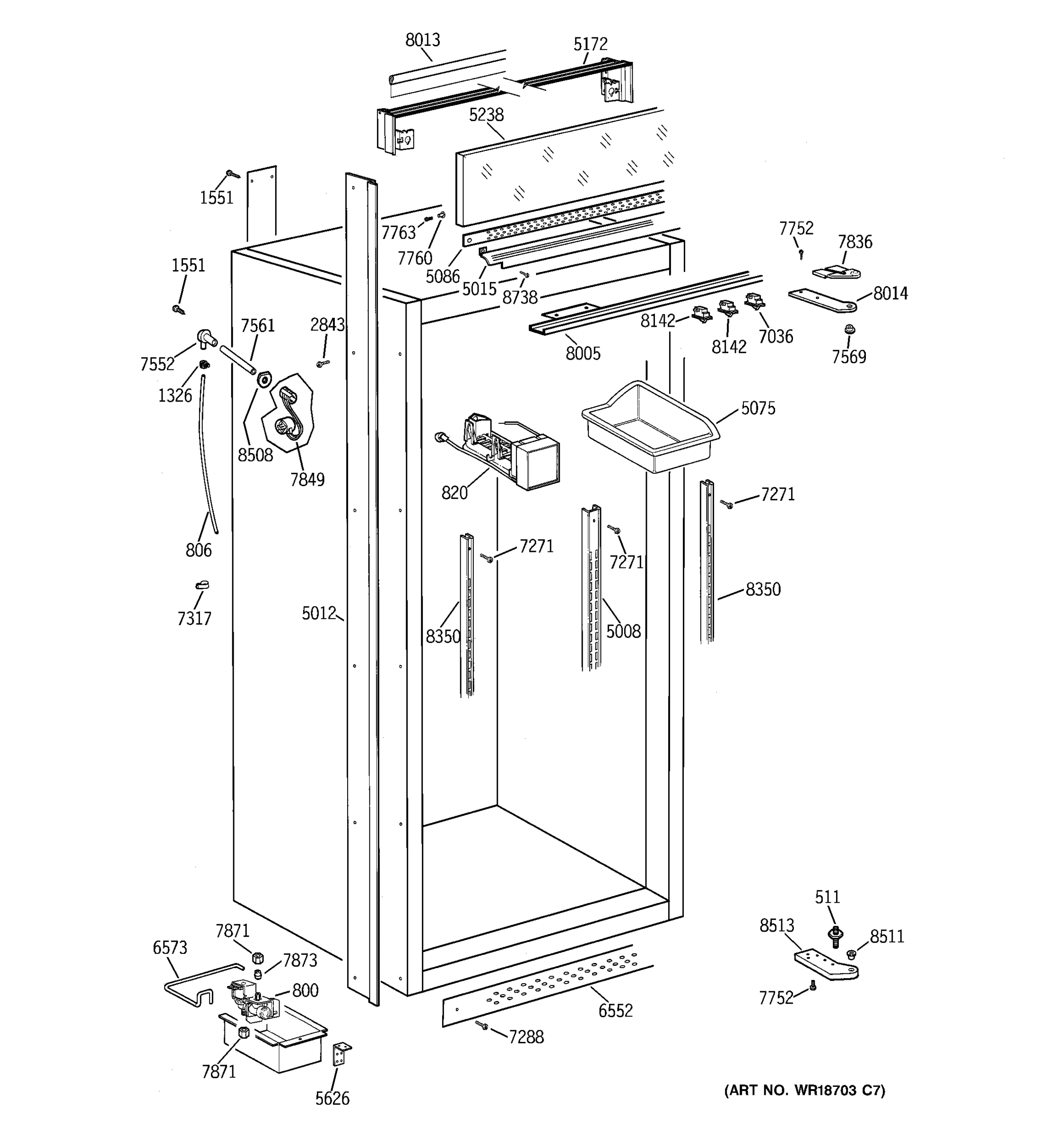 CABINET PARTS (2)
