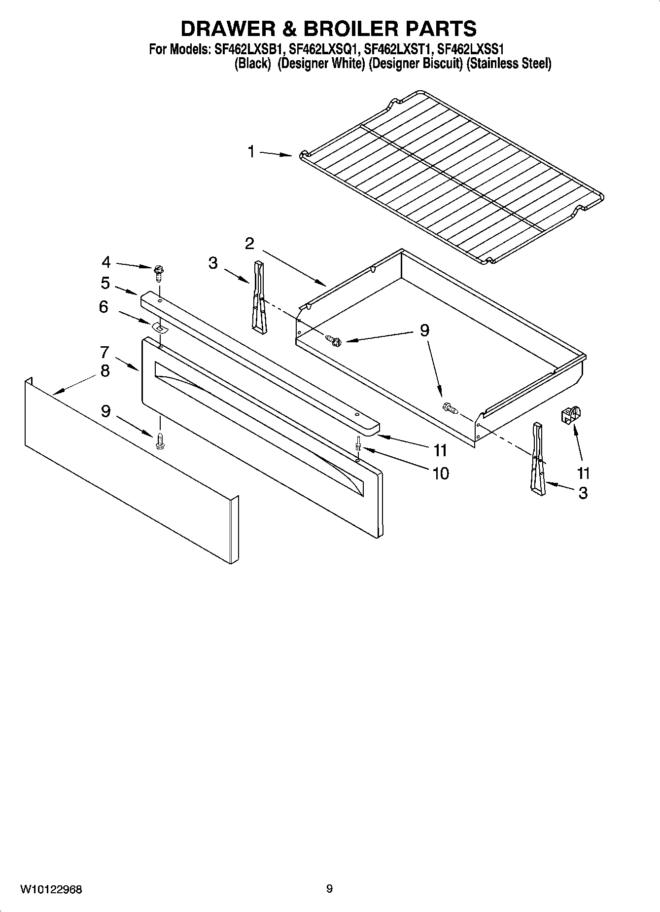 06 - DRAWER & BROILER PARTS, OPTIONAL PARTS