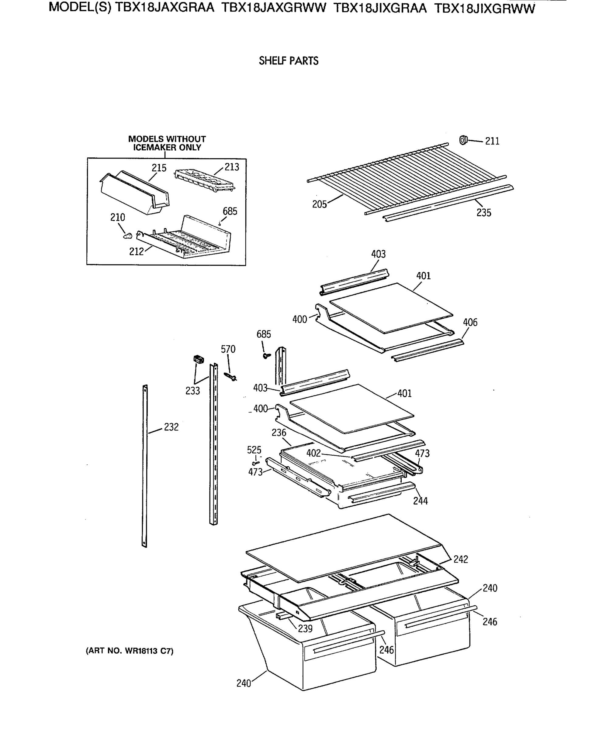 SHELF PARTS