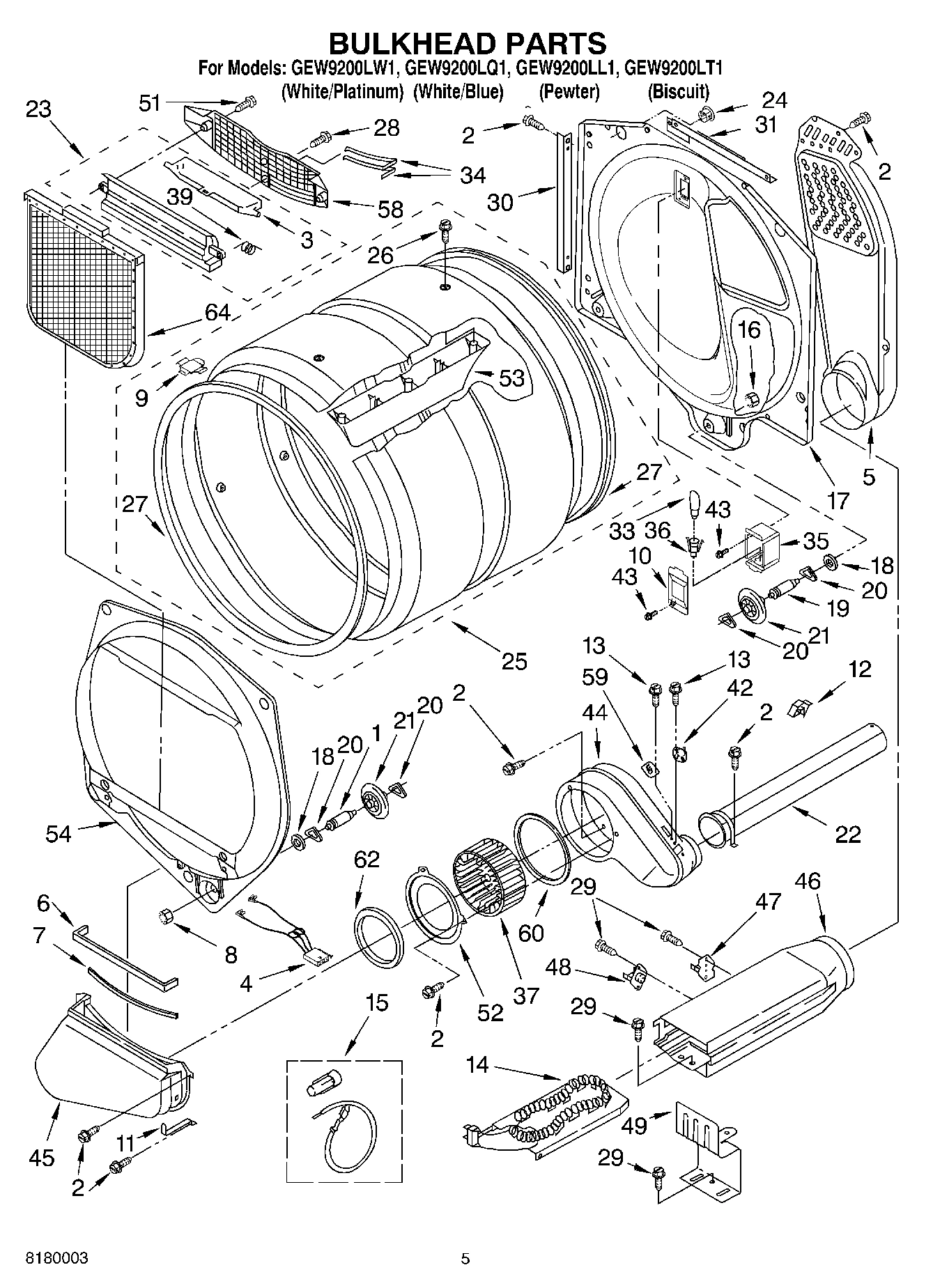 03 - BULKHEAD PARTS OPTIONAL PARTS (NOT INCLUDED)