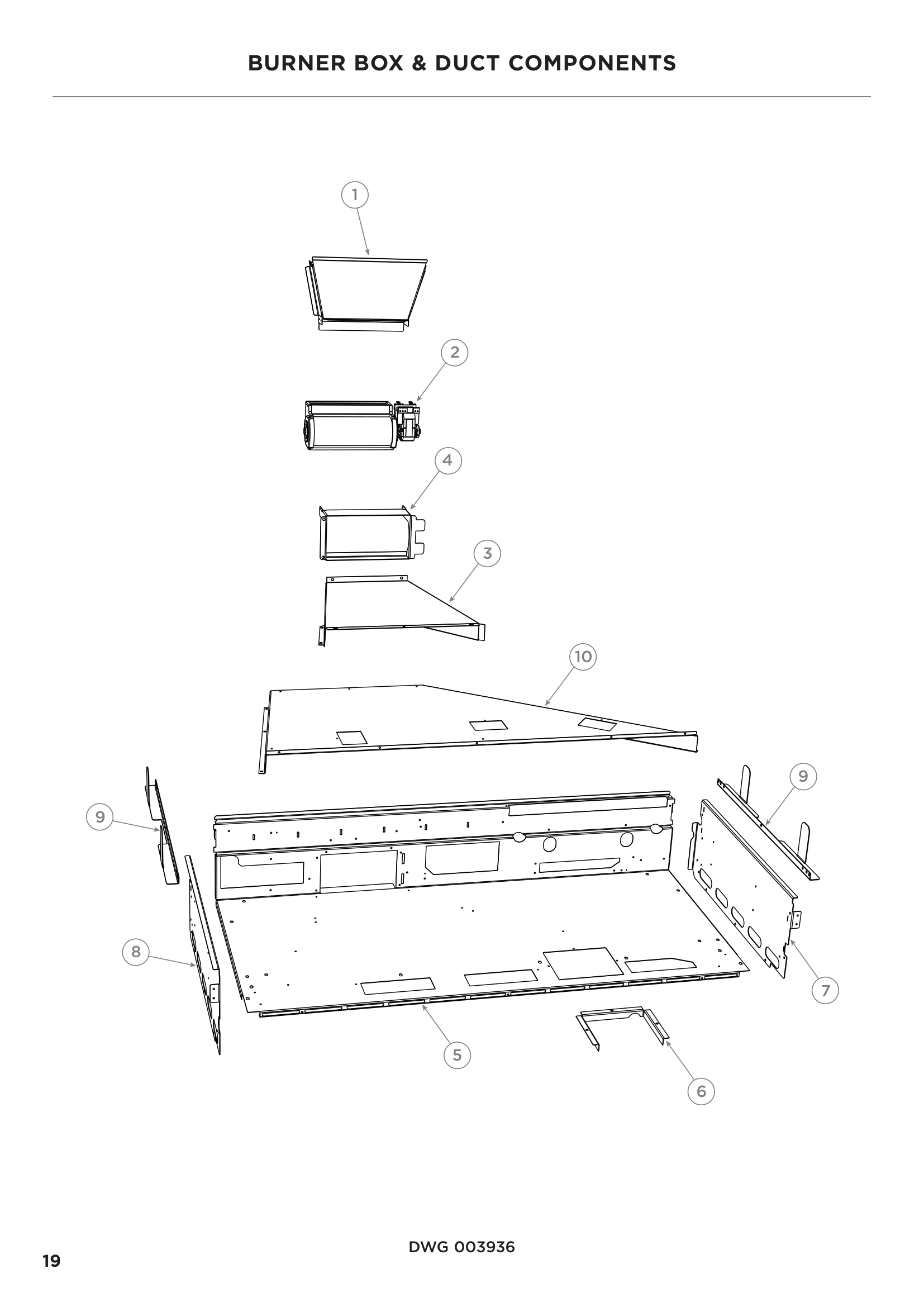 BURNER BOX & DUCT COMPONENTS