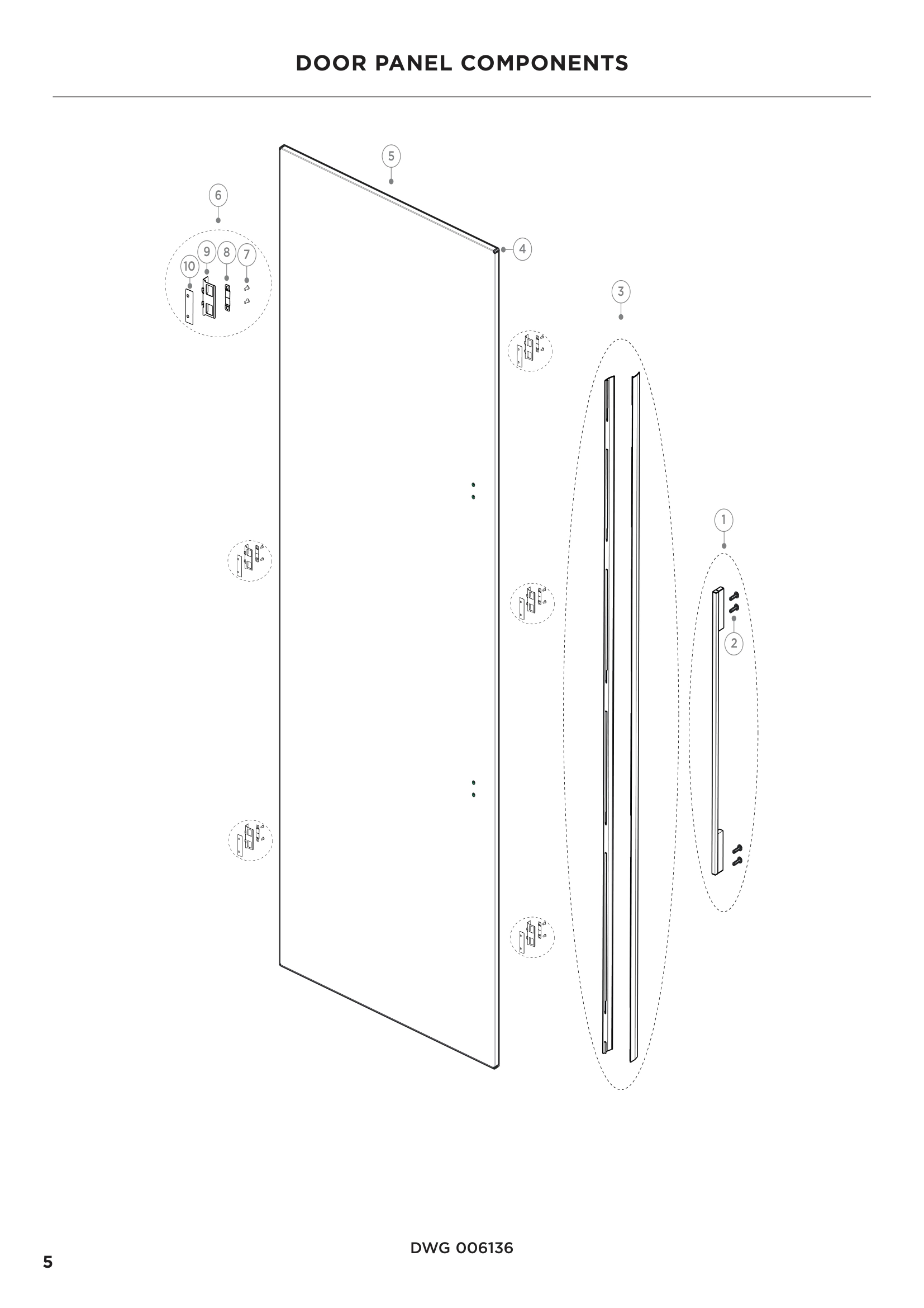 DOOR PANEL COMPONENTS