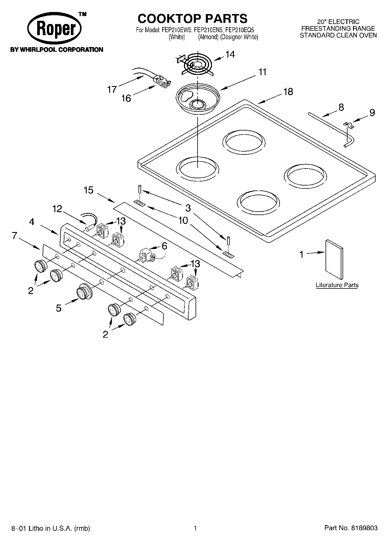 01 - COOKTOP, LITERATURE
