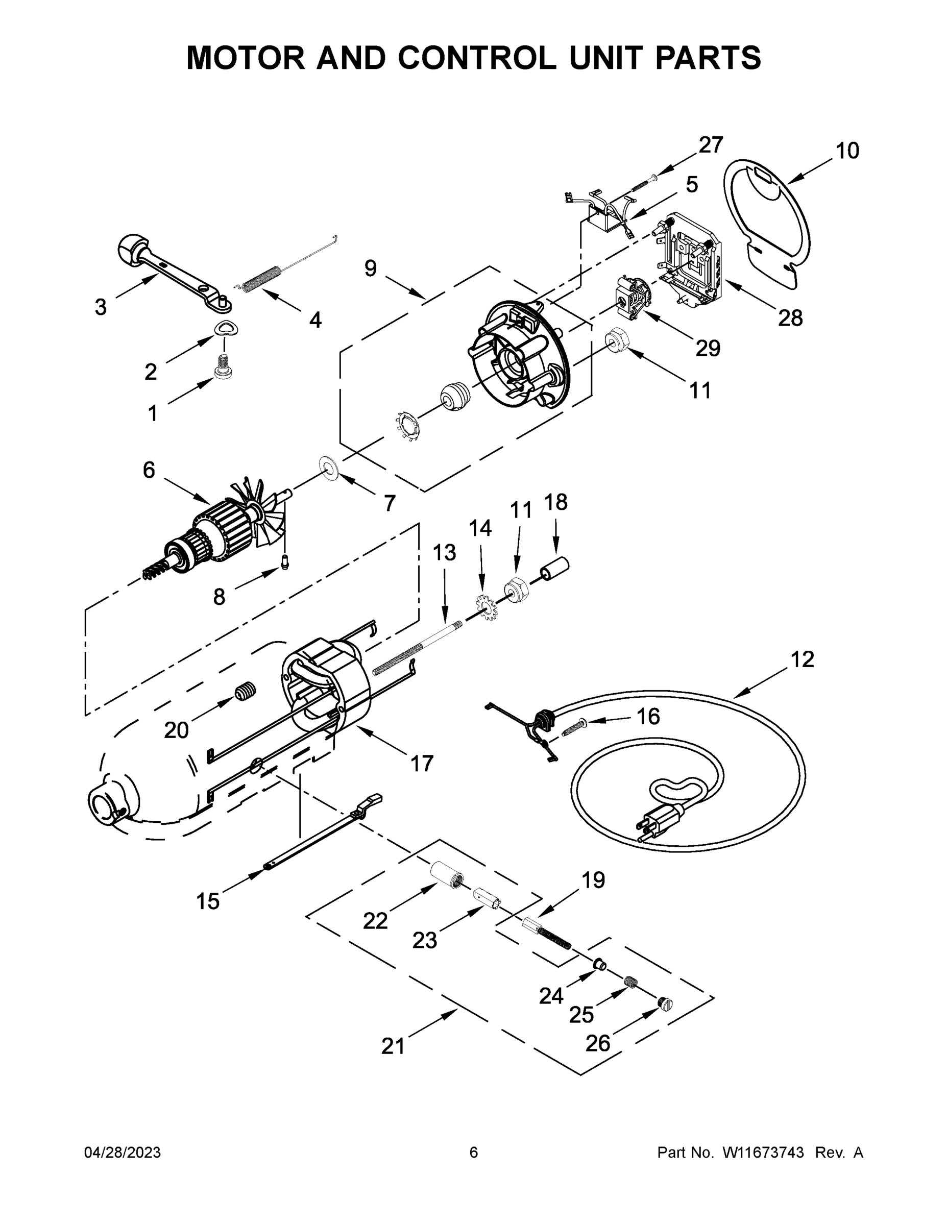 04 - MOTOR AND CONTROL UNIT PARTS
