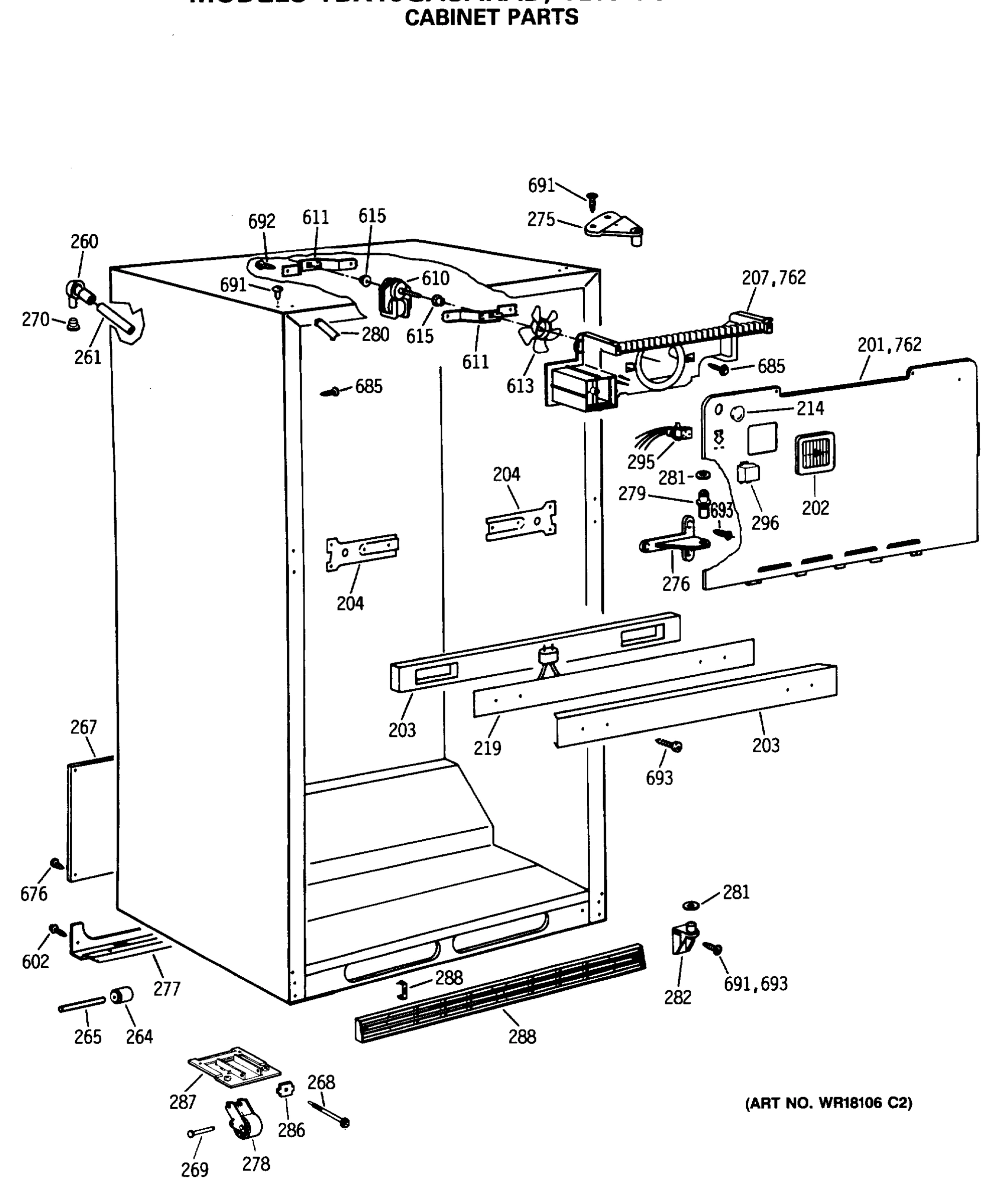 CABINET PARTS