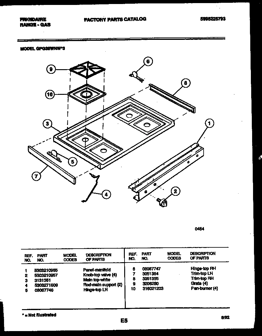 03 - COOKTOP PARTS