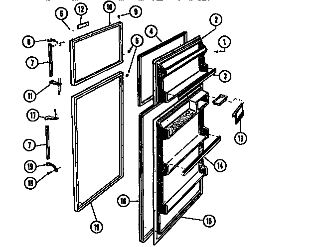 02 - FOOD AND FREEZER  DOORS