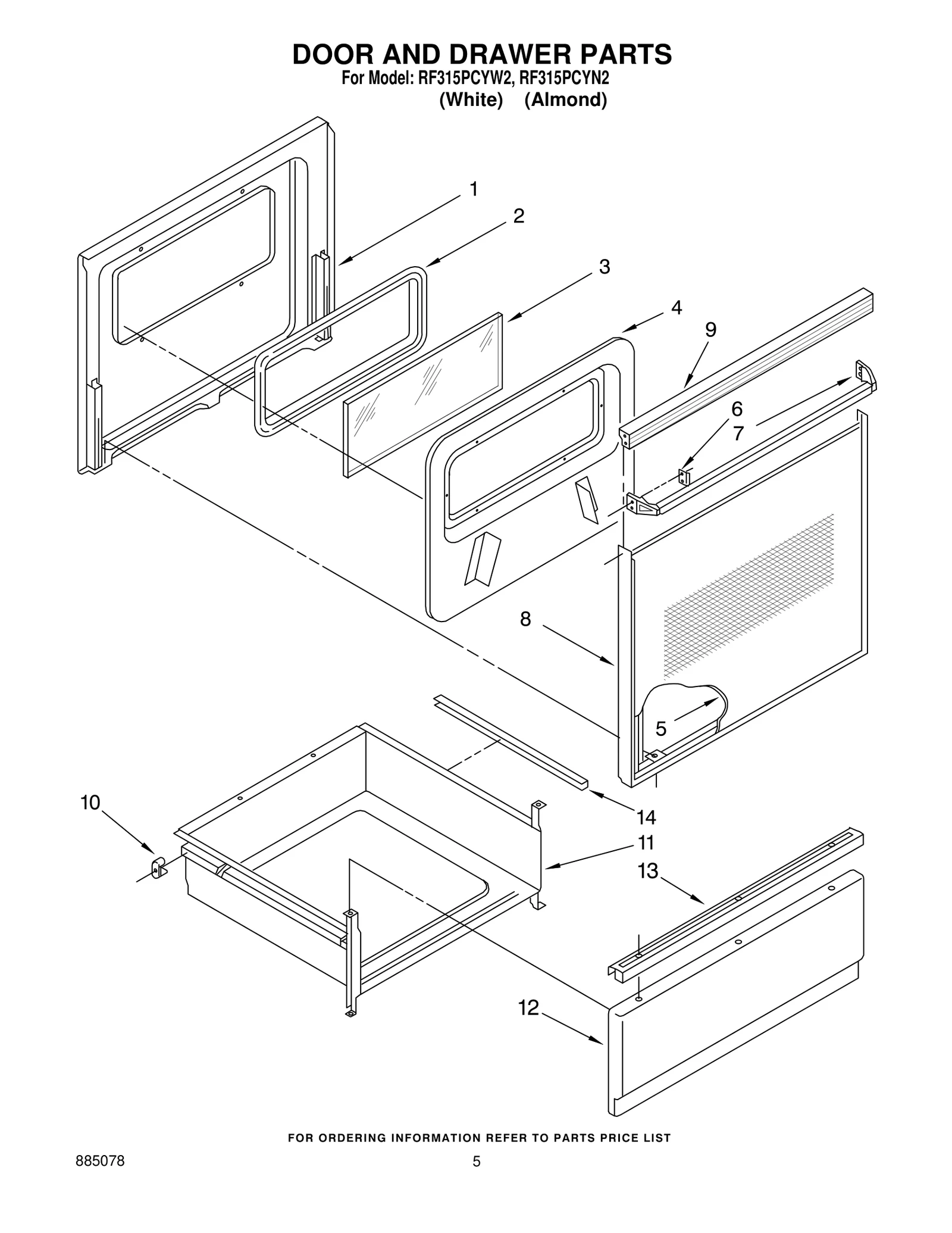 DOOR AND DRAWER PARTS