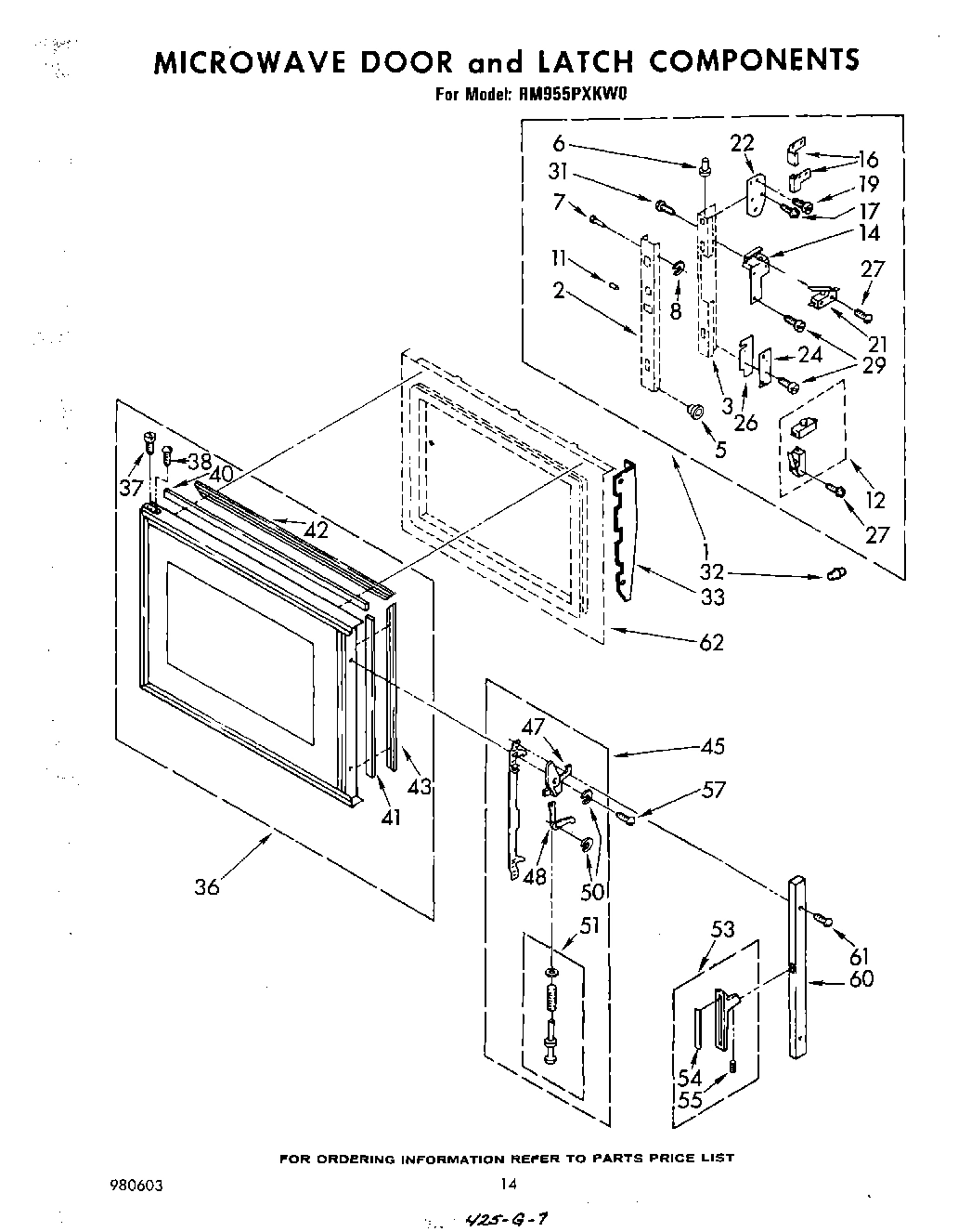 08 - MICROWAVE DOOR AND LATCH