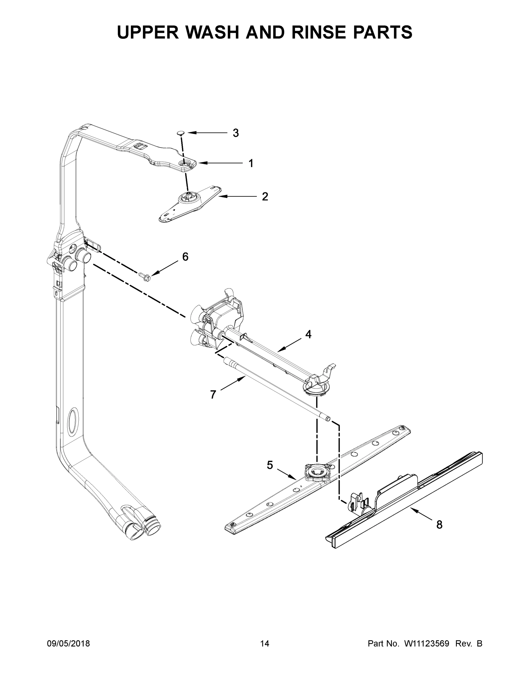 08 - UPPER WASH AND RINSE PARTS