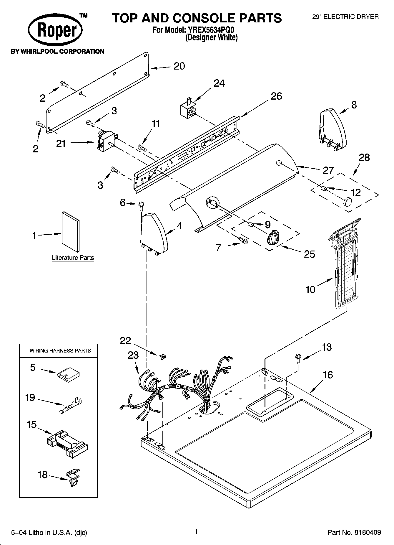 01 - TOP AND CONSOLE PARTS