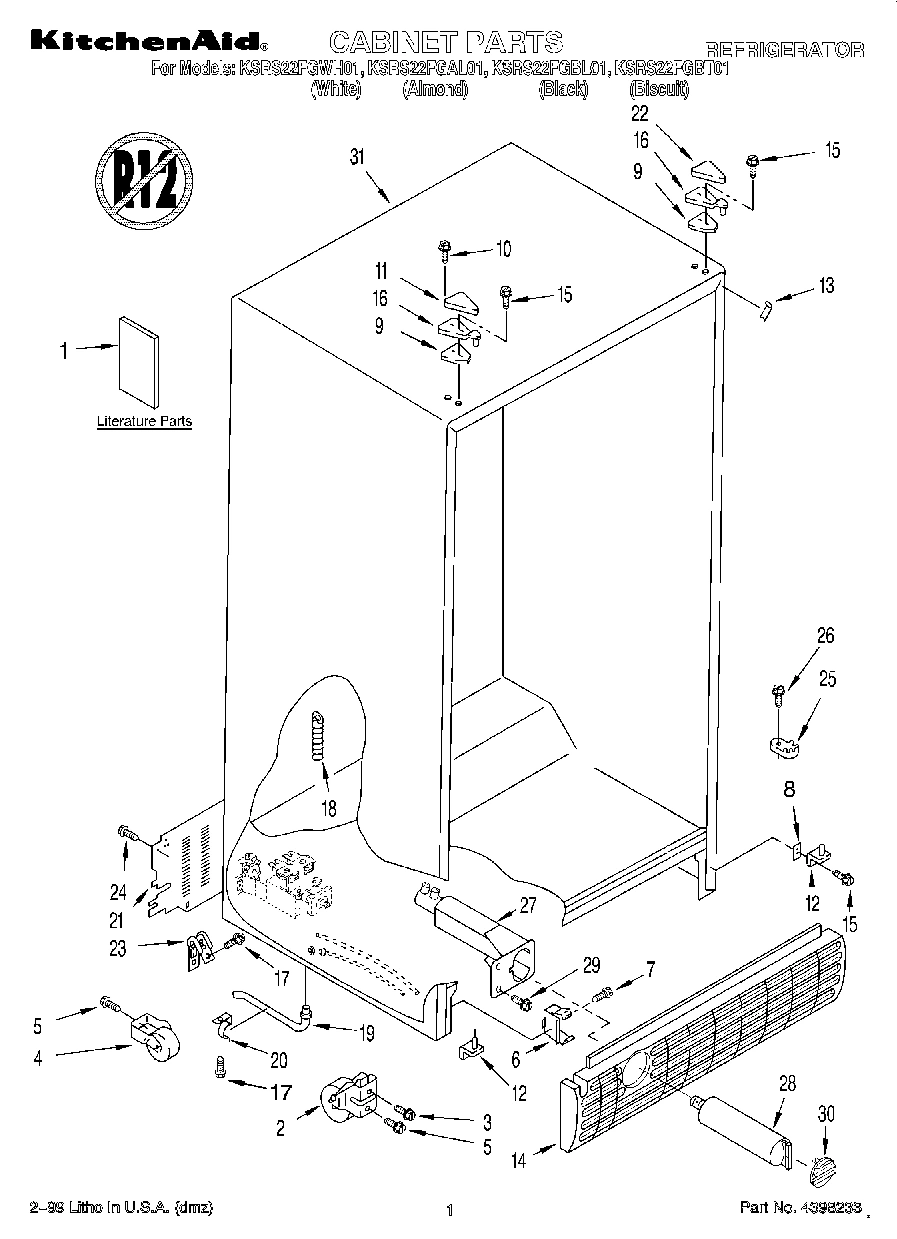01 - CABINET, LITERATURE