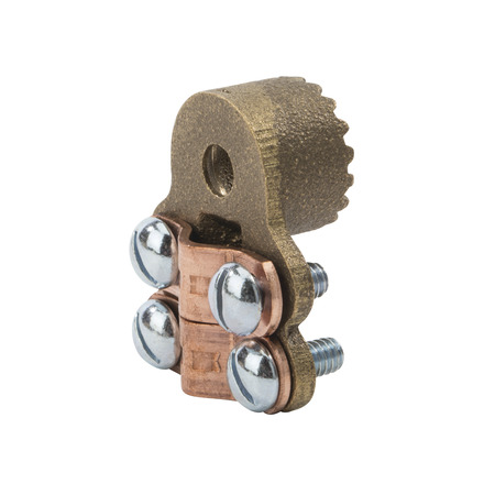 8-4/0 STR Bronze adapter, brass screws