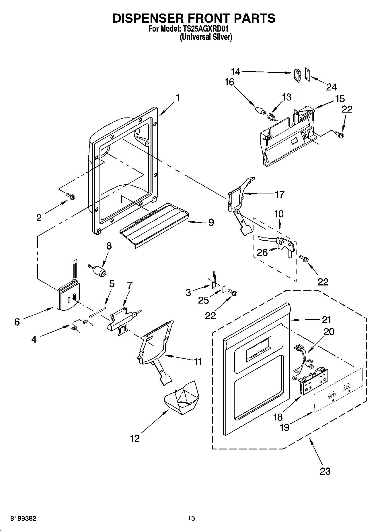08 - DISPENSER FRONT PARTS