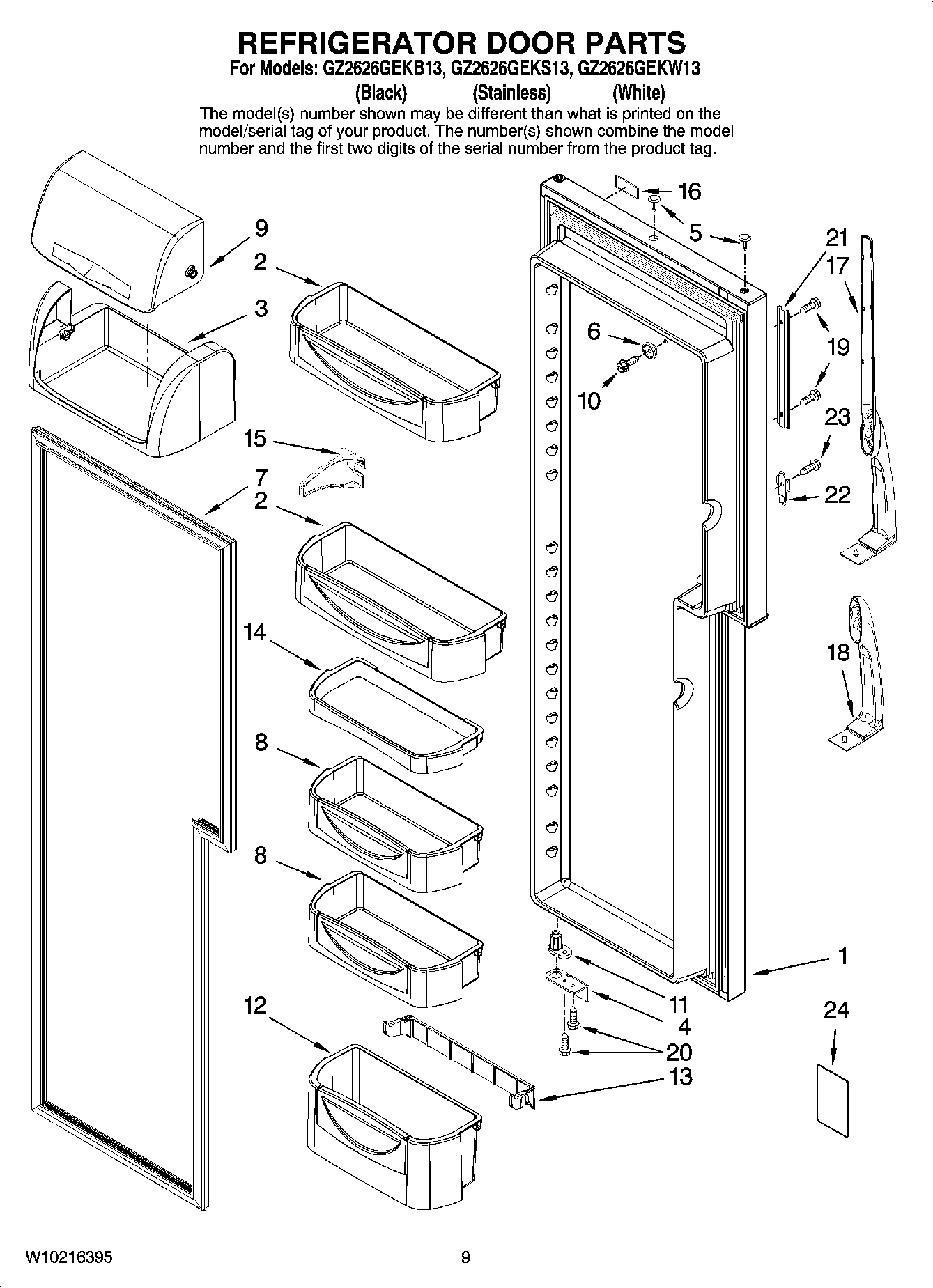 06 - REFRIGERATOR DOOR PARTS