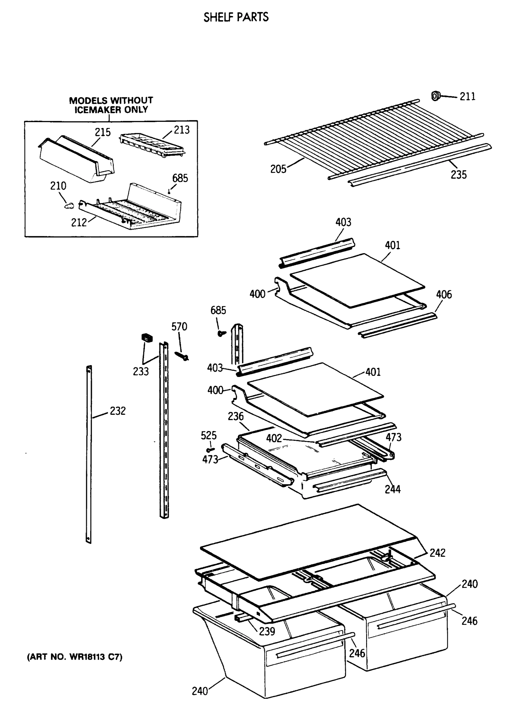 SHELF PARTS