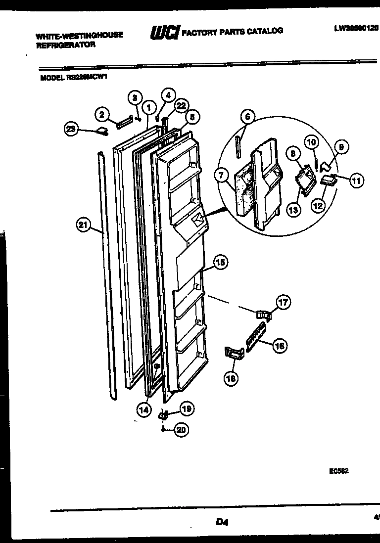 02 - FREEZER DOOR PARTS