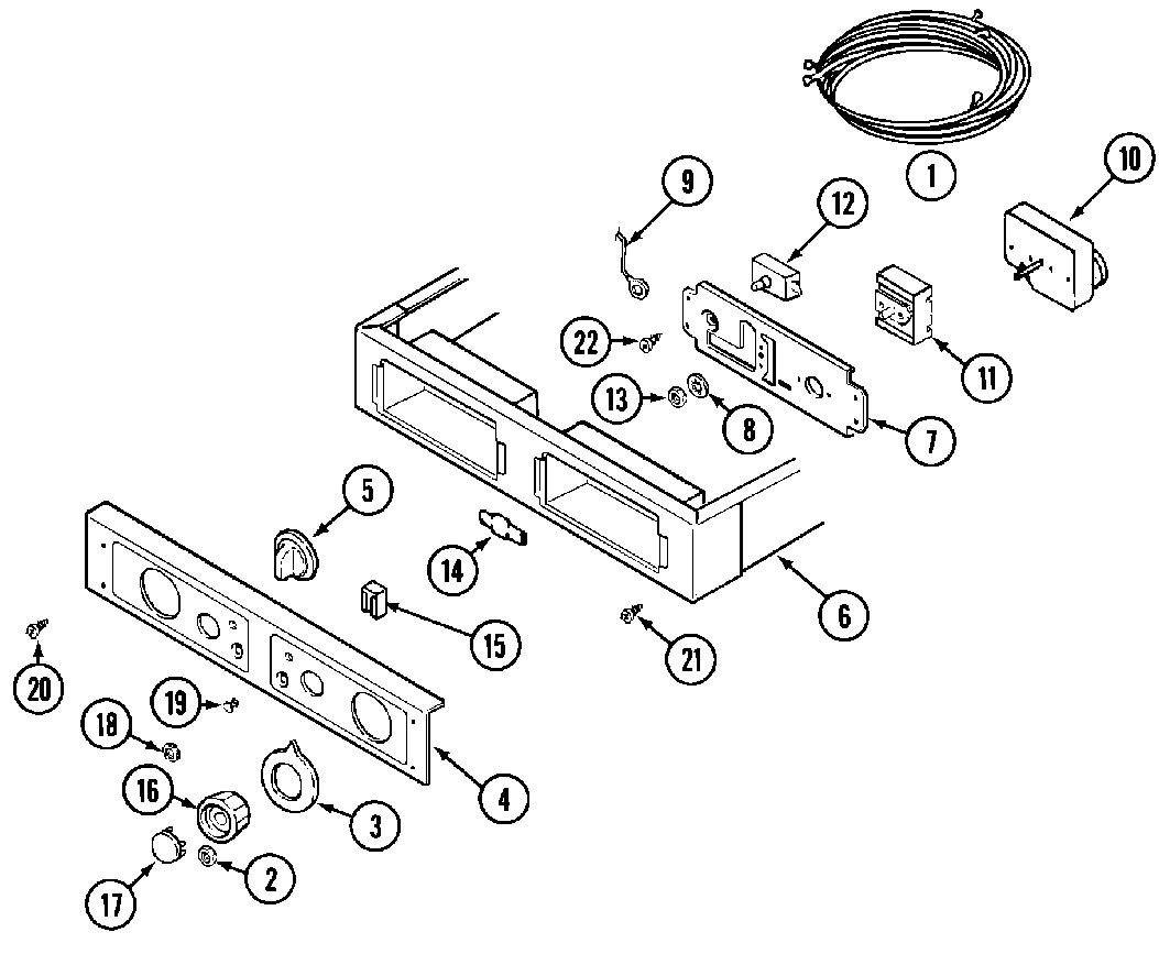 01 - CONTROL PANEL & SUPPORT ASSY.