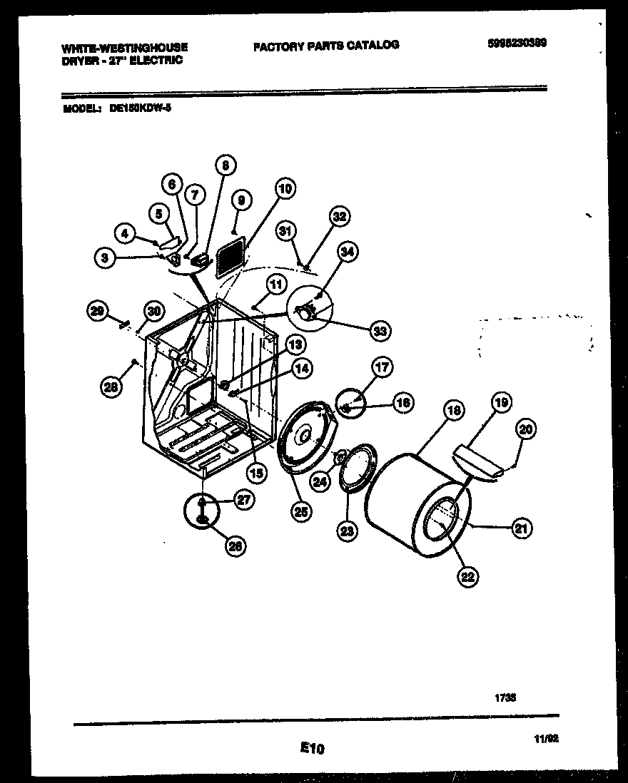 02 - CABINET AND COMPONENT PARTS