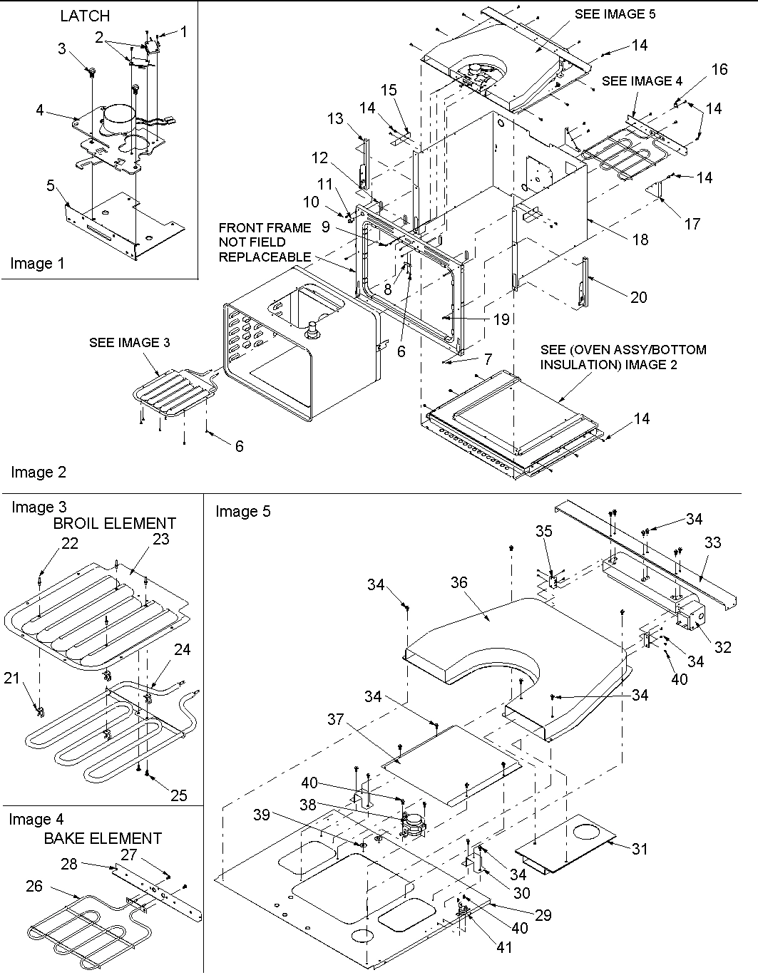 02 - Inner Cavity/Blower/Bake and Broil Assy
