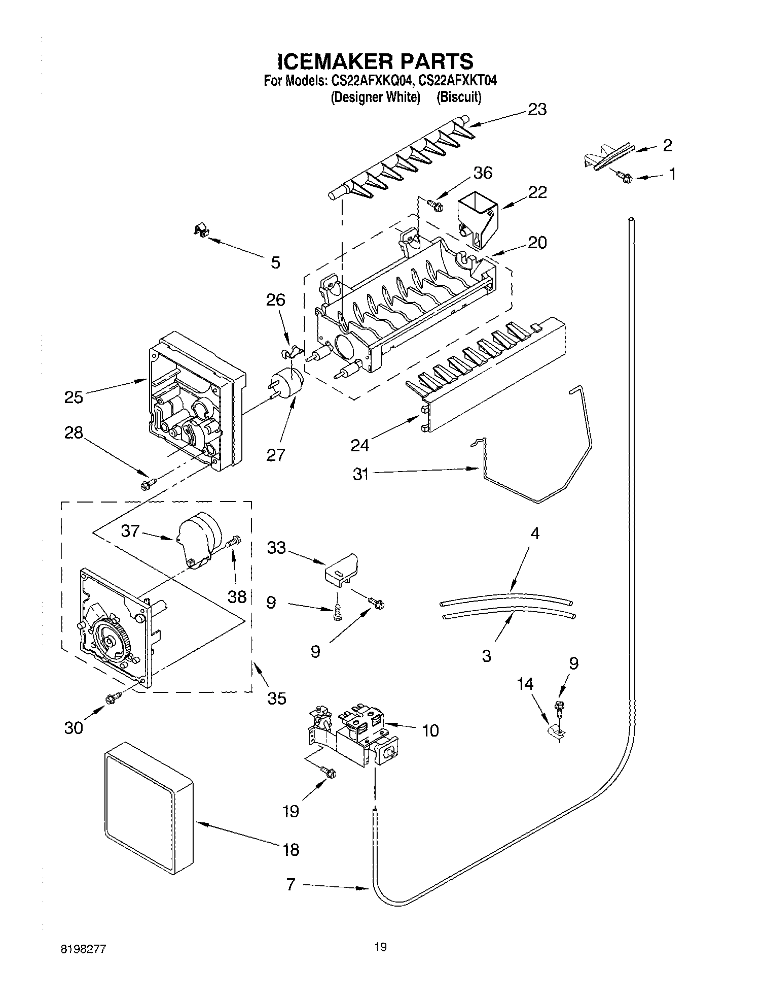 12 - ICE MAKER, OPTIONAL