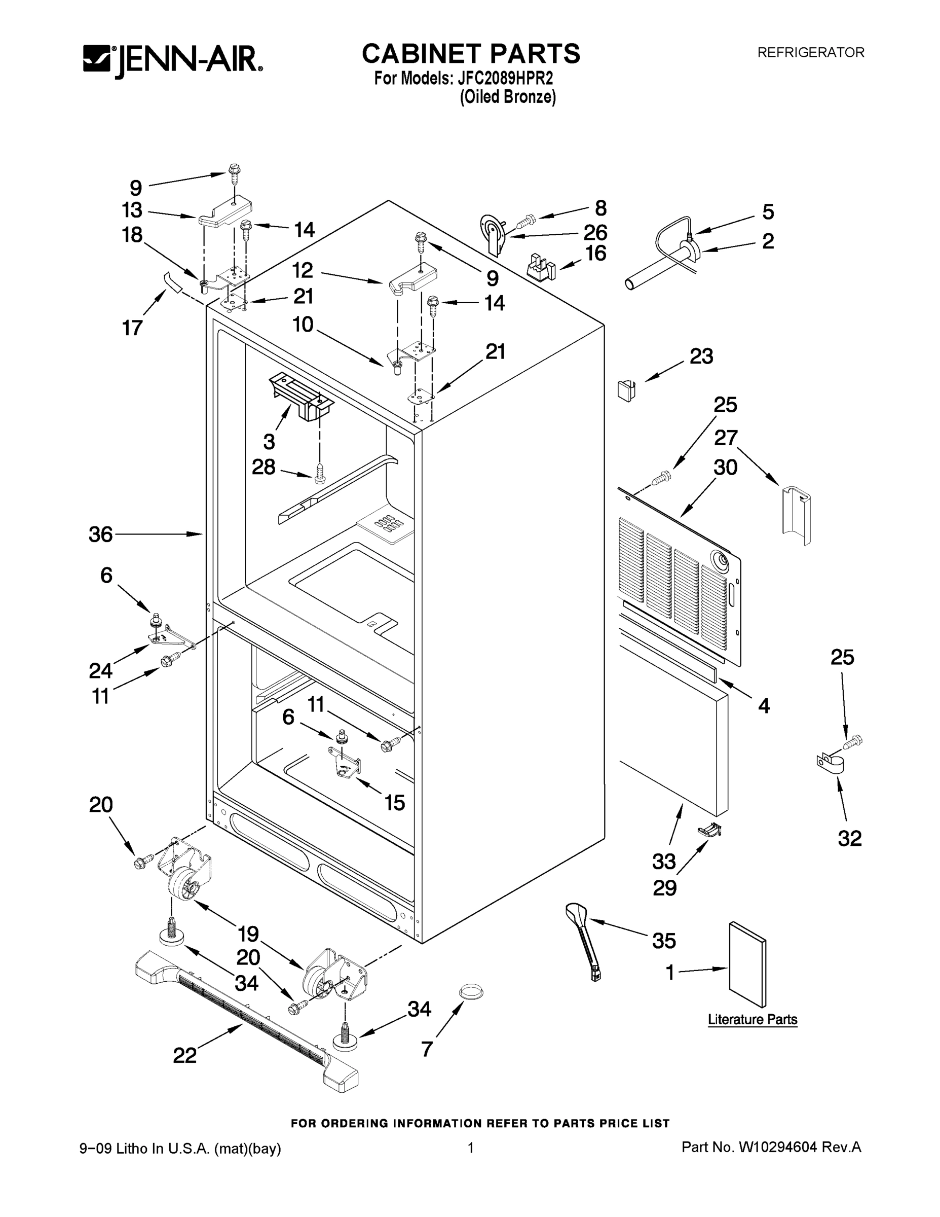 01 - CABINET PARTS
