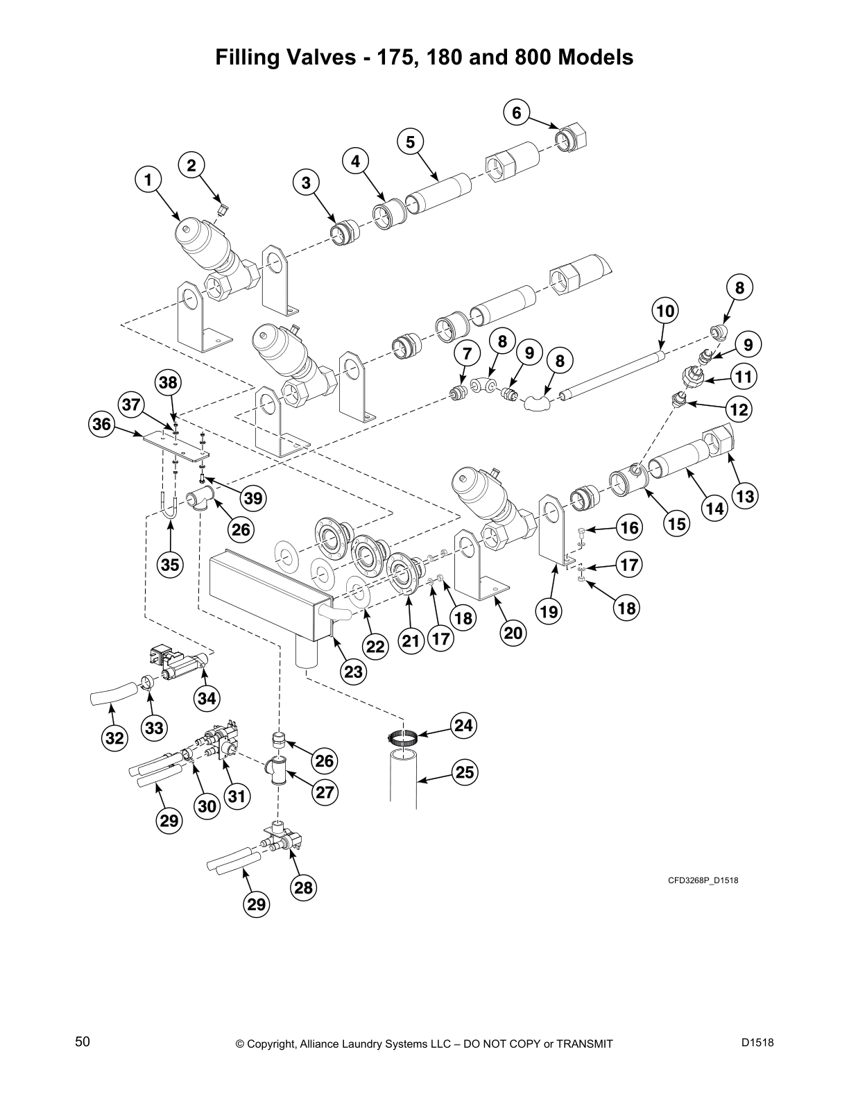 Filling Valves - 175, 180 and 800 Models