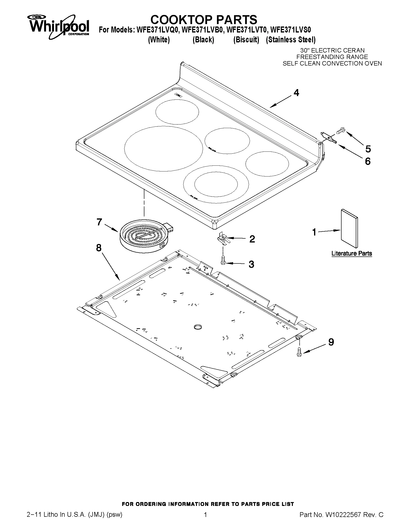 01 - COOKTOP PARTS