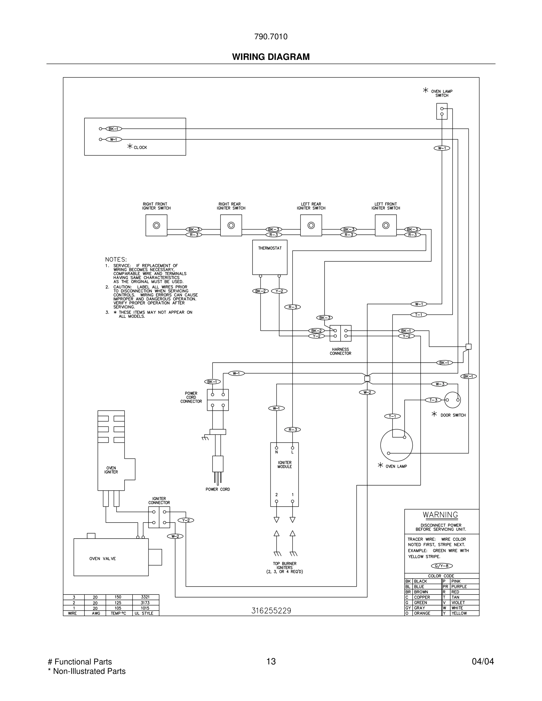 13 - WIRING DIAGRAM