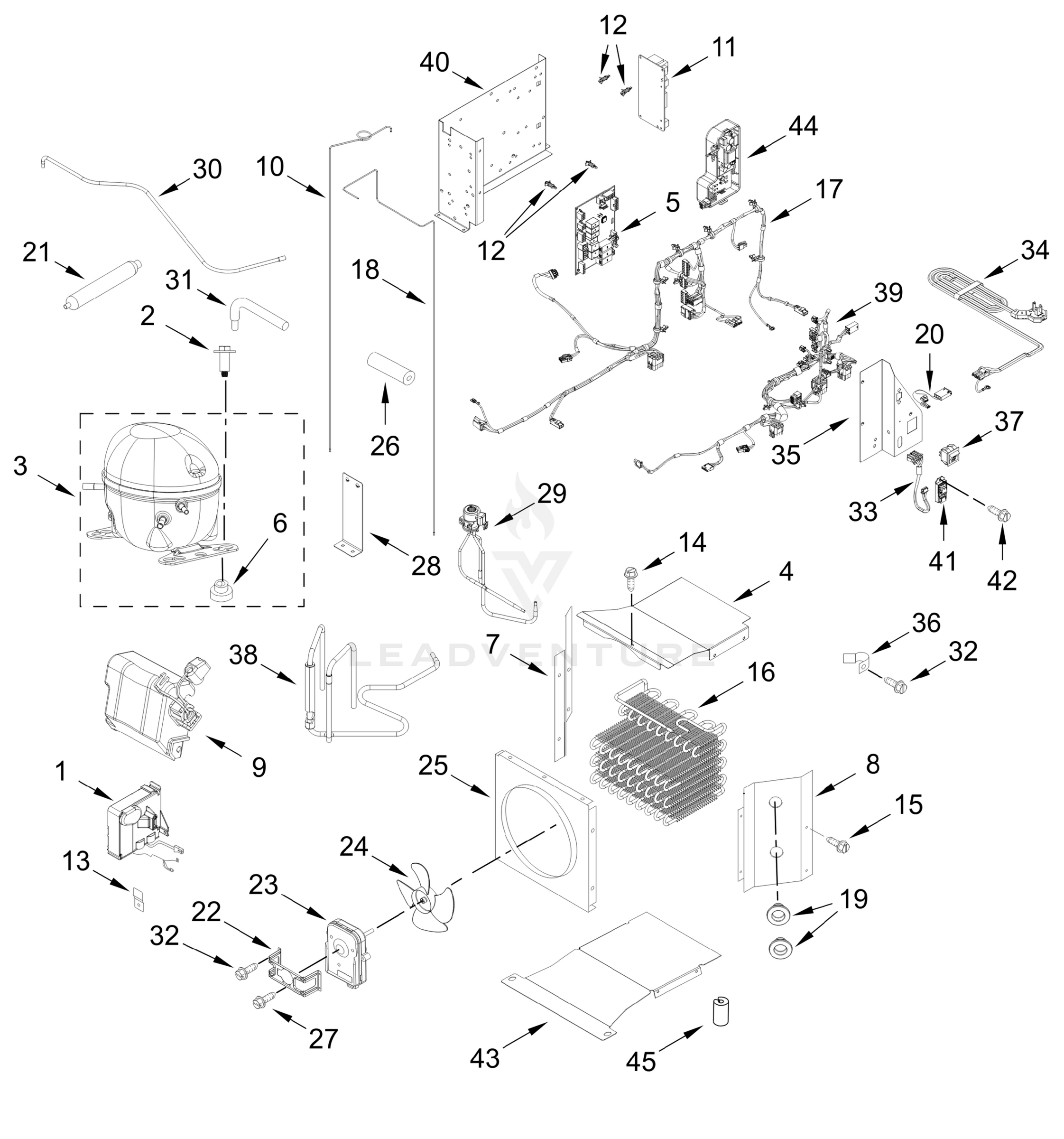 UPPER UNIT PARTS