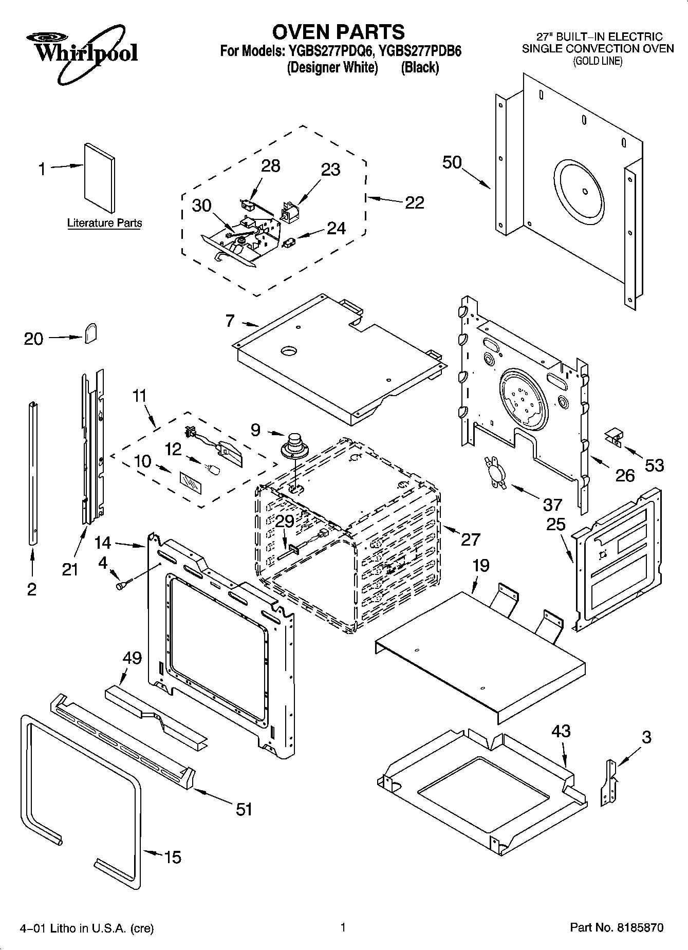 01 - OVEN PARTS