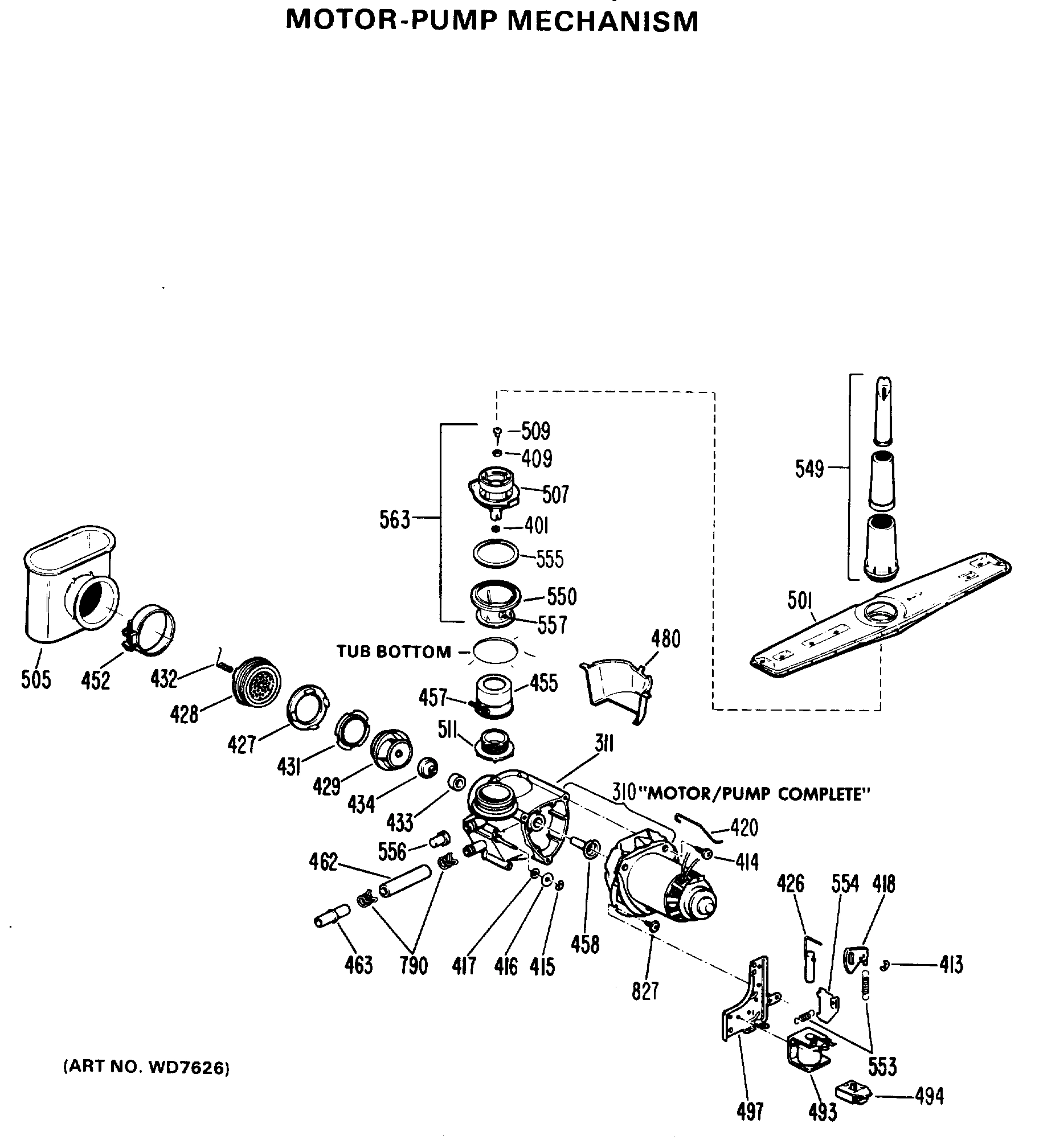 MOTOR-PUMP MECHANISM