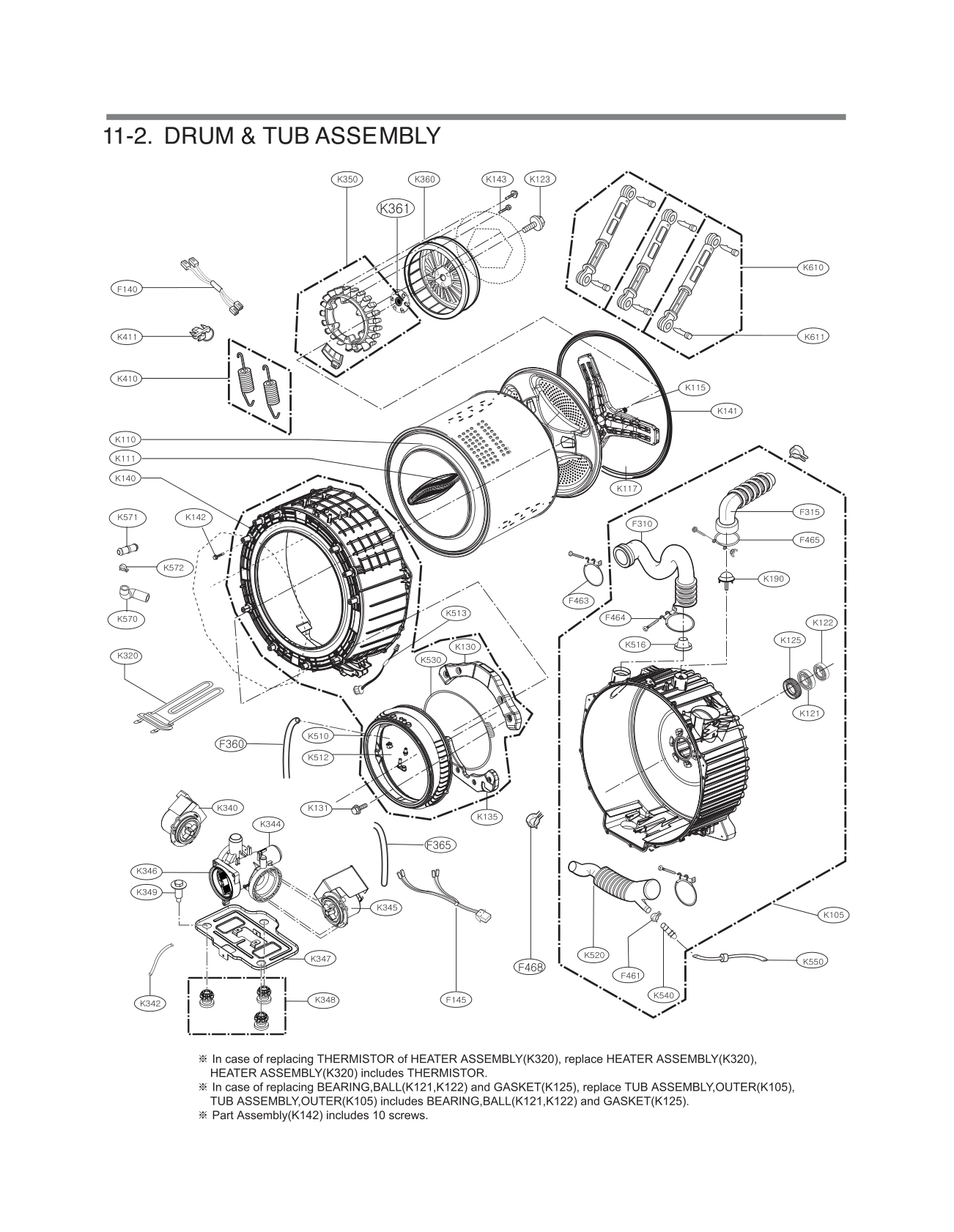 DRUM & TUB ASSEMBLY