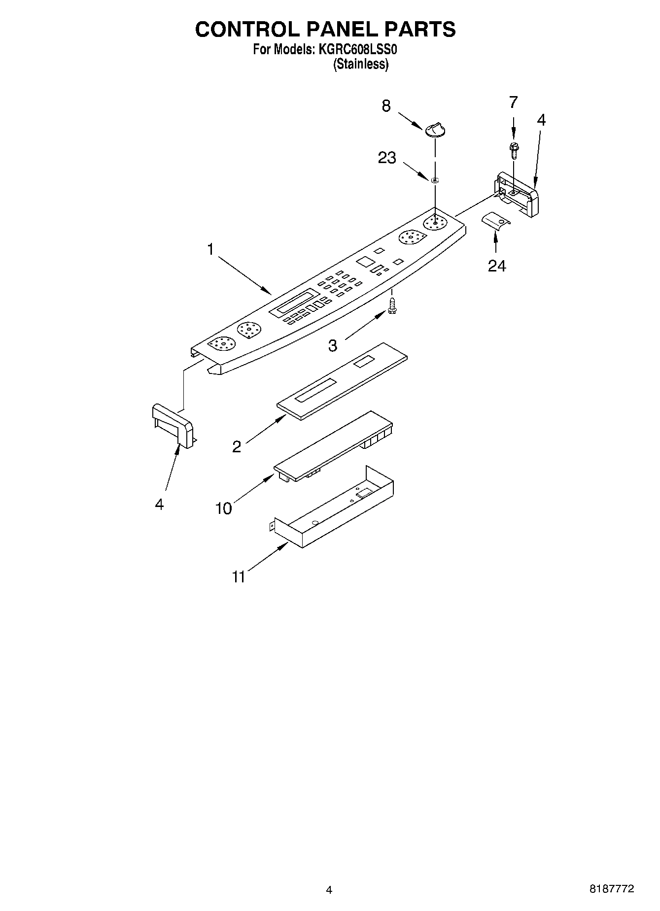 03 - CONTROL PANEL PARTS