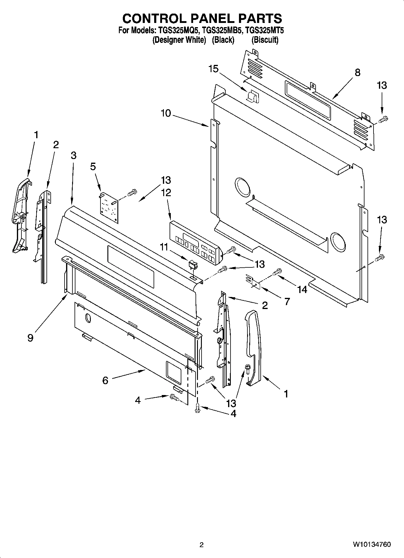 02 - CONTROL PANEL PARTS