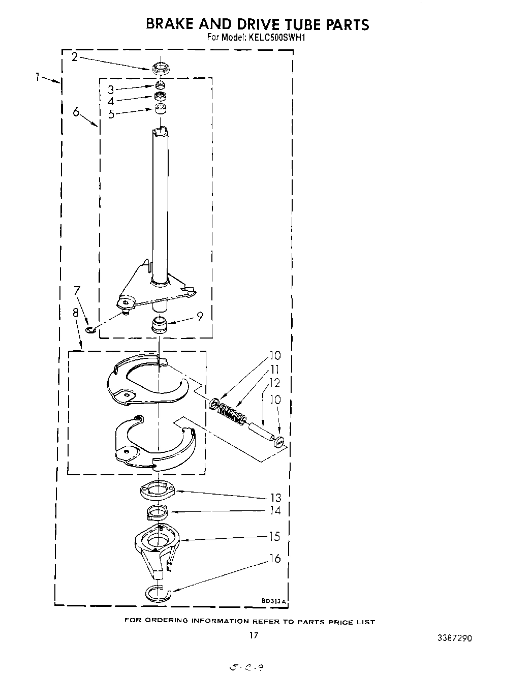 14 - BRAKE AND DRIVE TUBE